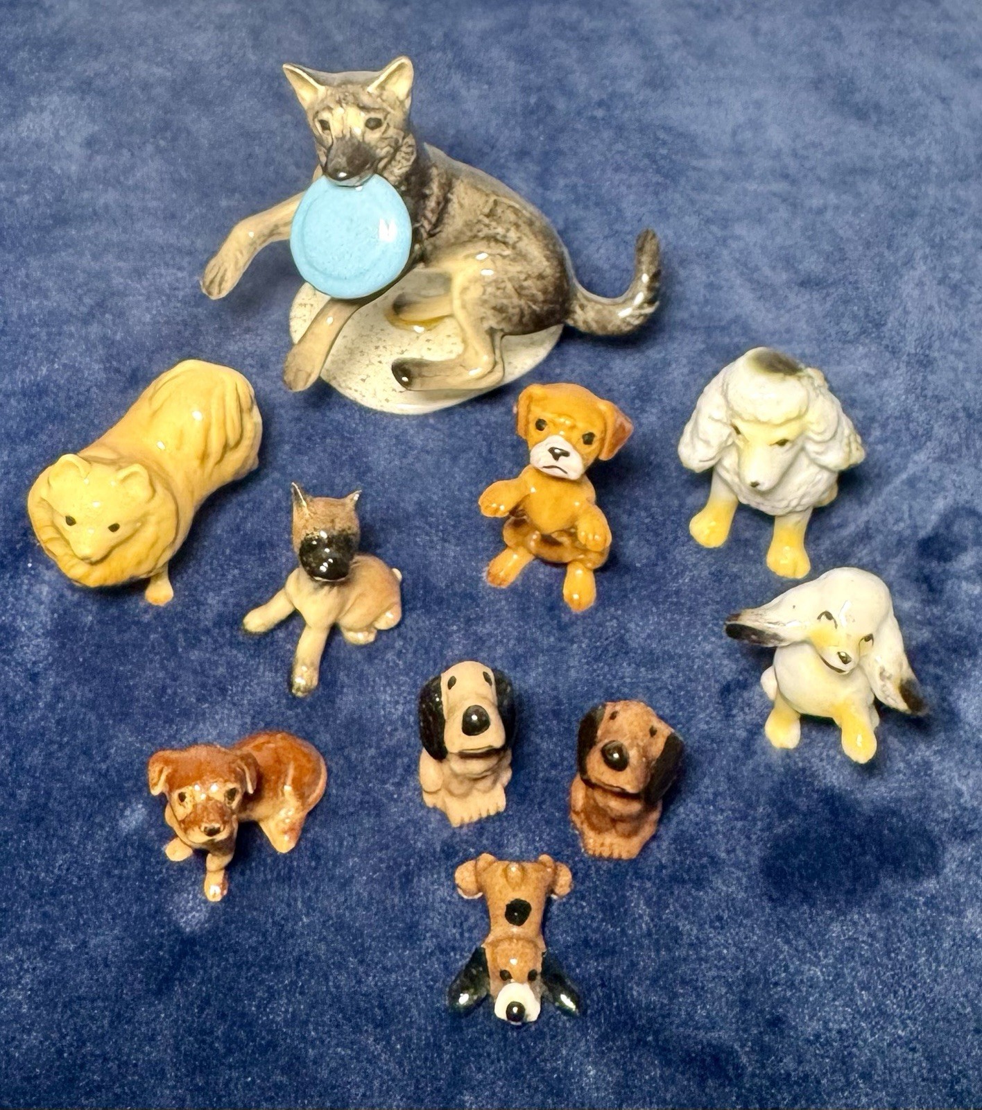 Lot of 10 Vintage Hagen Renaker Dog Figurines RARE! (Lot 1)