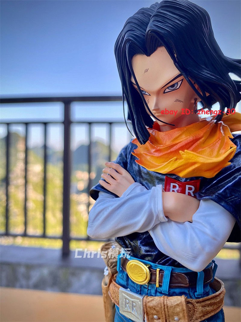 1/6 Scale Android 17 Statue Figure Resin Painted GK Model W/Bust Collection Gift