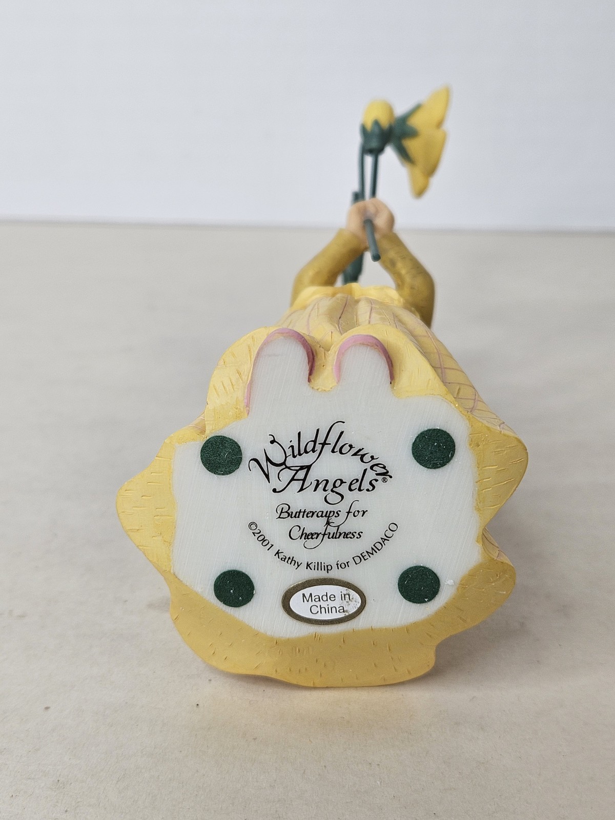 Wildflower Angels Buttercups for Cheerfulness Figurine Demdaco 6.5” Tall 36003