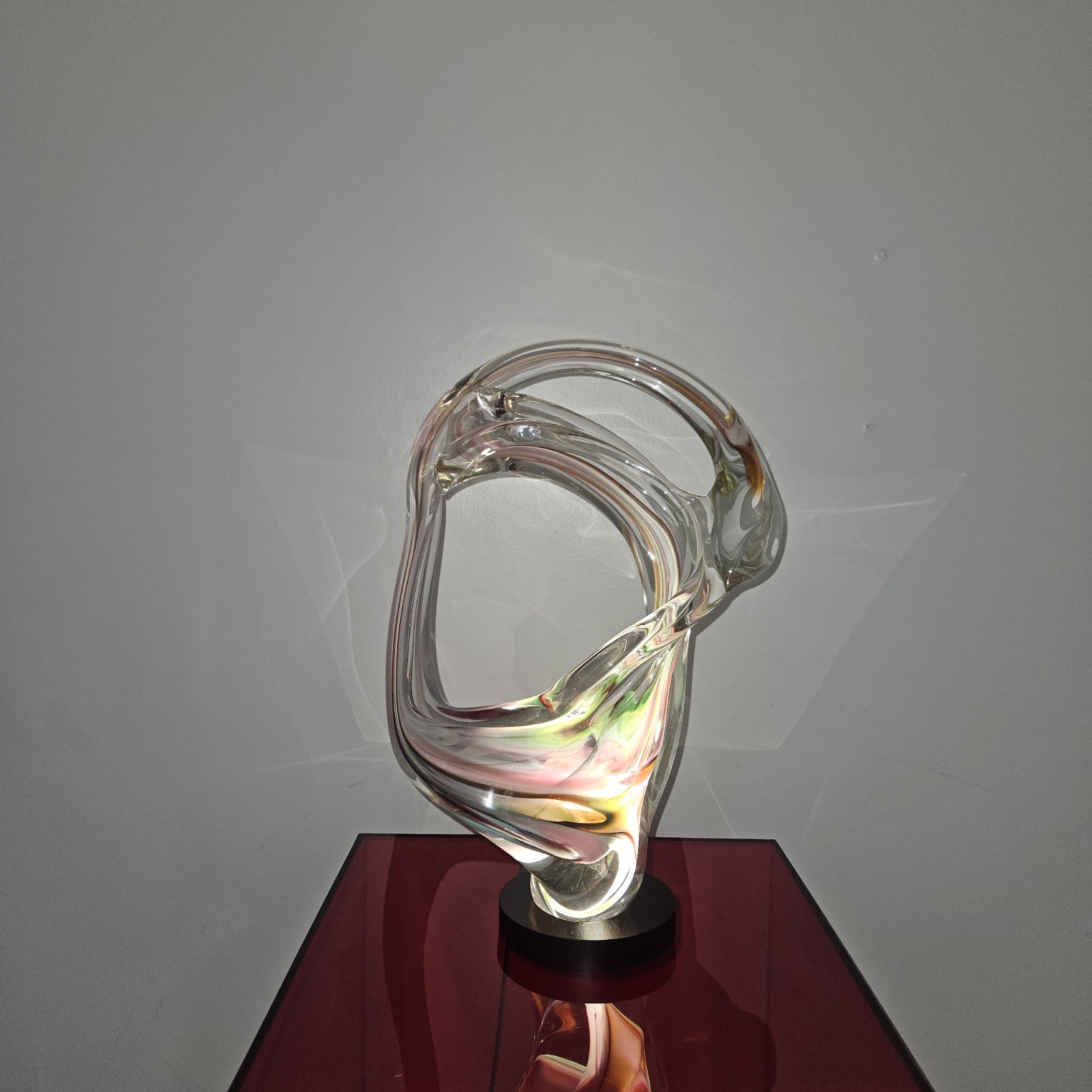 David goldHagan pretzel series Glass sculpture