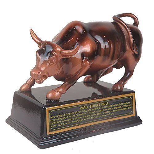Official Licensed Wall Street Bull Stock Market (3.5 Inches).