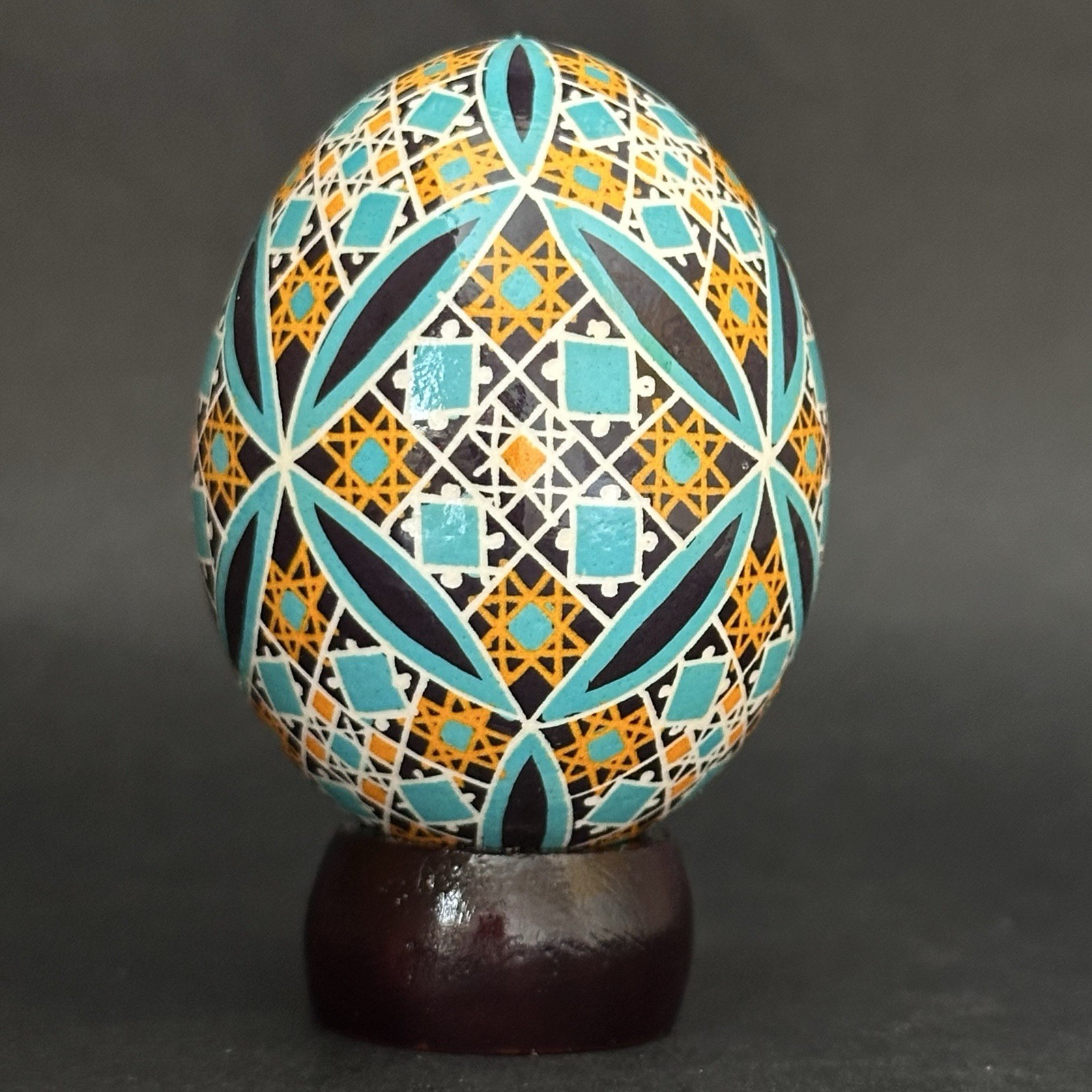 Real Ukrainian Pysanky.Chicken Hand Made Hutsul Pysanka. Easter Eggs.