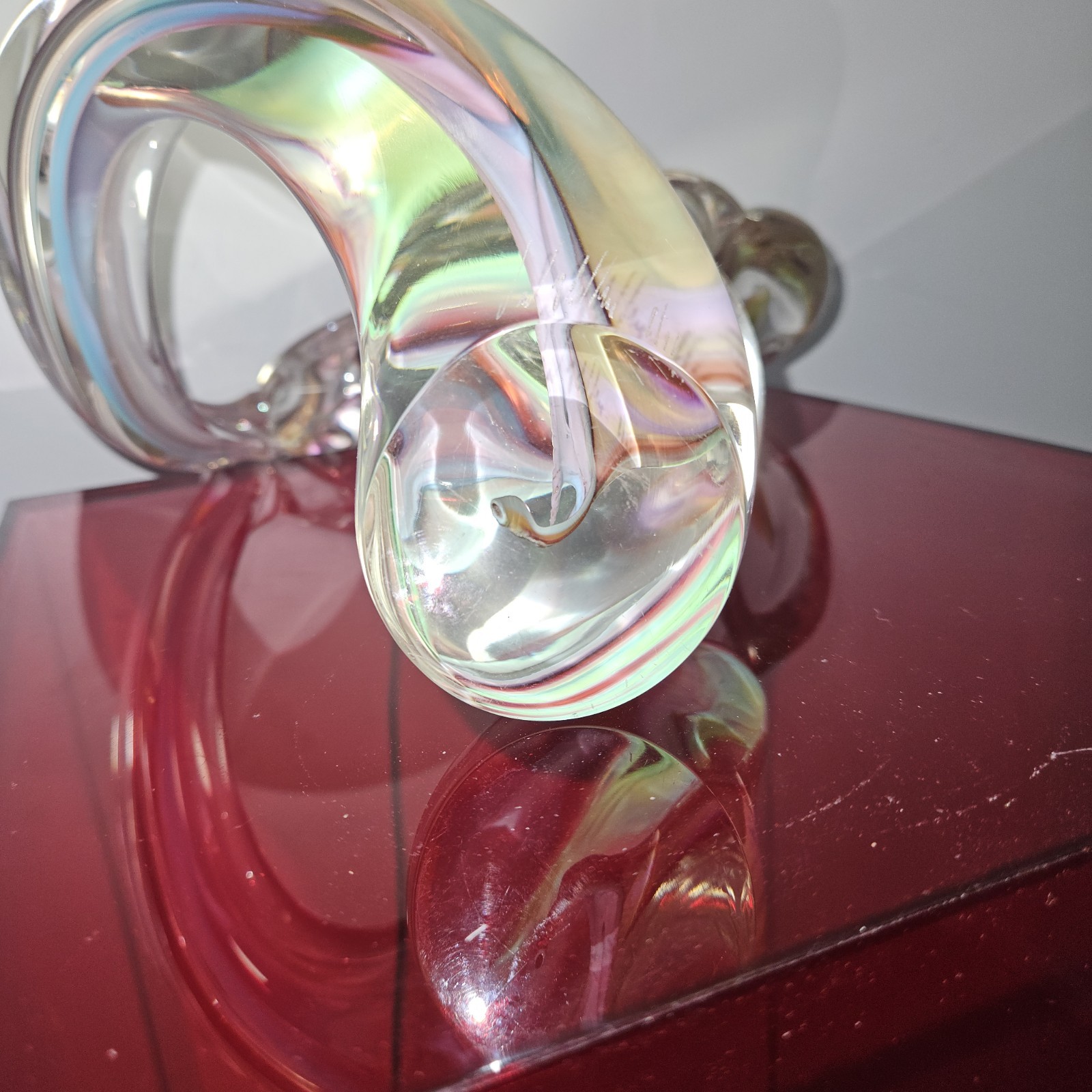 David goldHagan pretzel series Glass sculpture