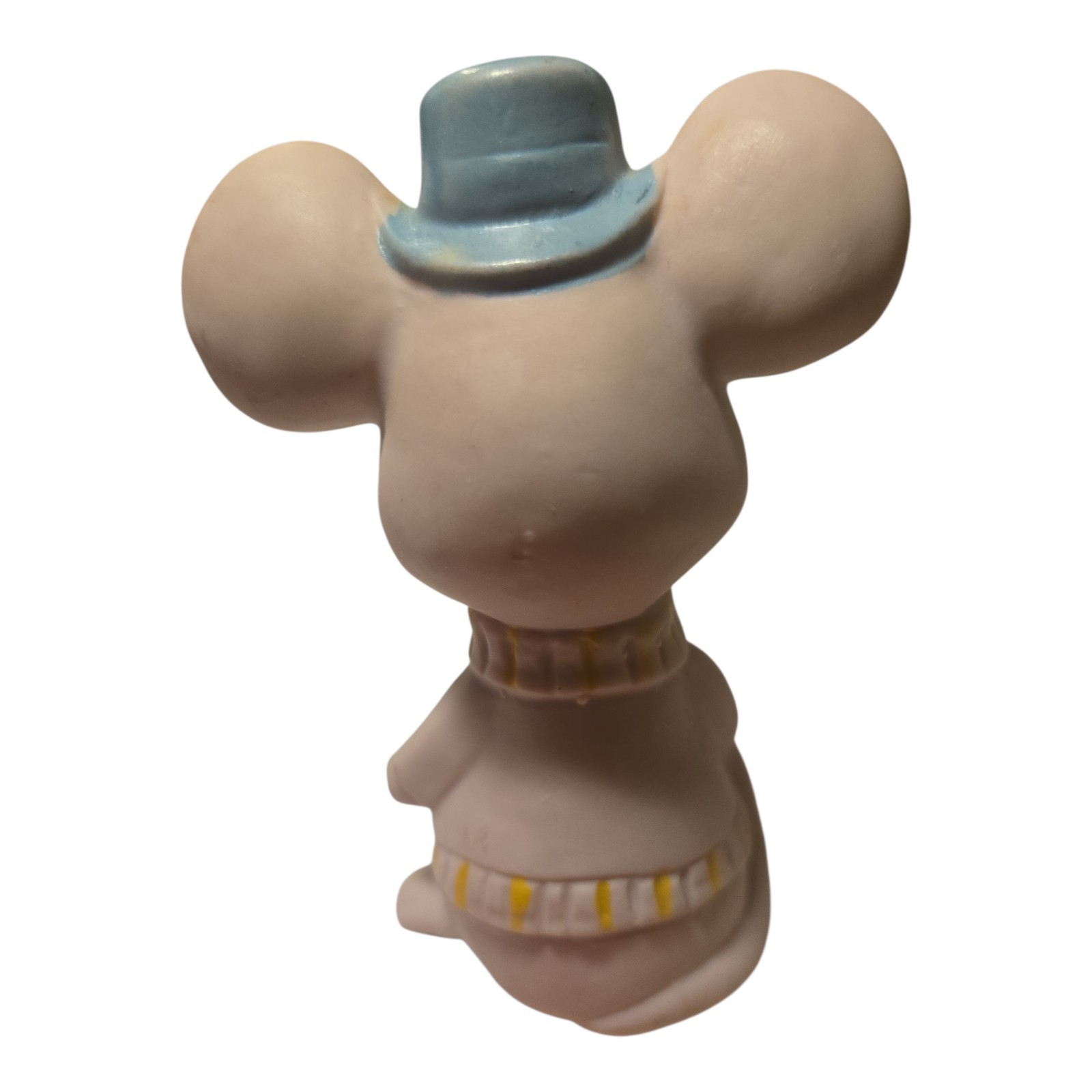 ​VINTAGE Bisque Ceramic Mouse Couple Figurines Boy in Hat Girl with Flowers Mice