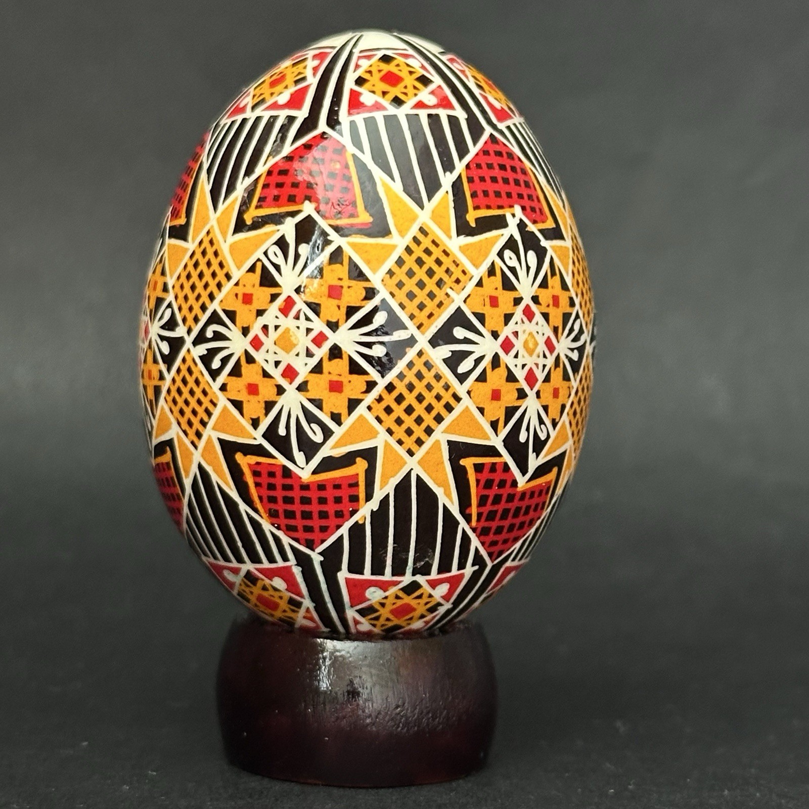 Real Ukrainian Pysanky.Chicken Hand Made Hutsul Pysanka. Easter Eggs.