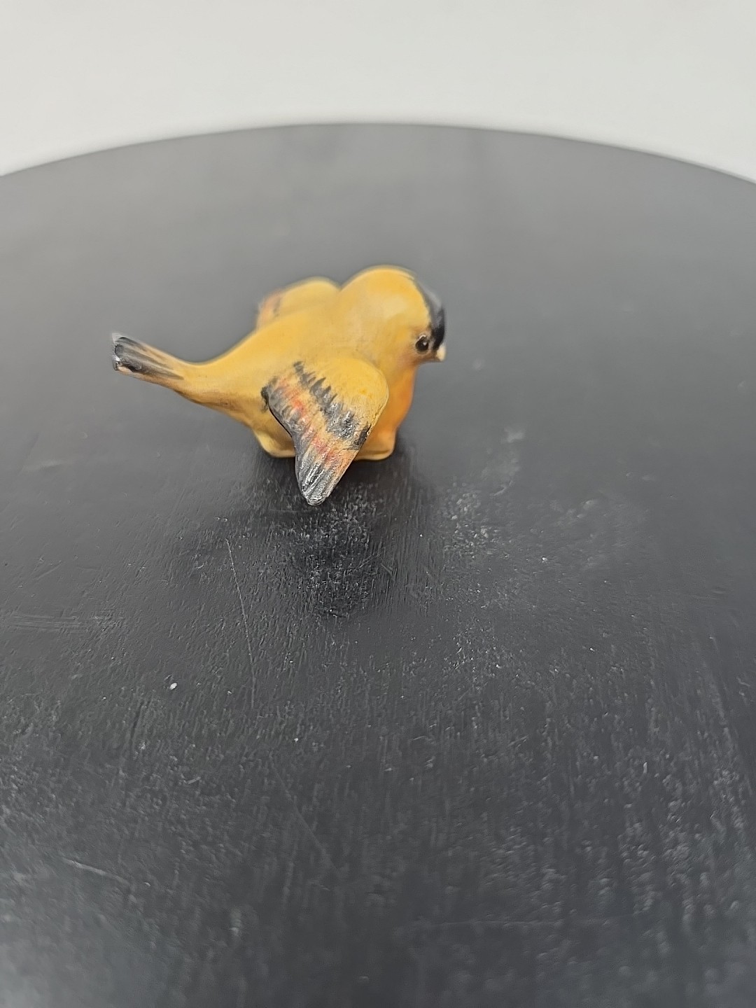 Miniature Vintage Porcelain Golden Finch