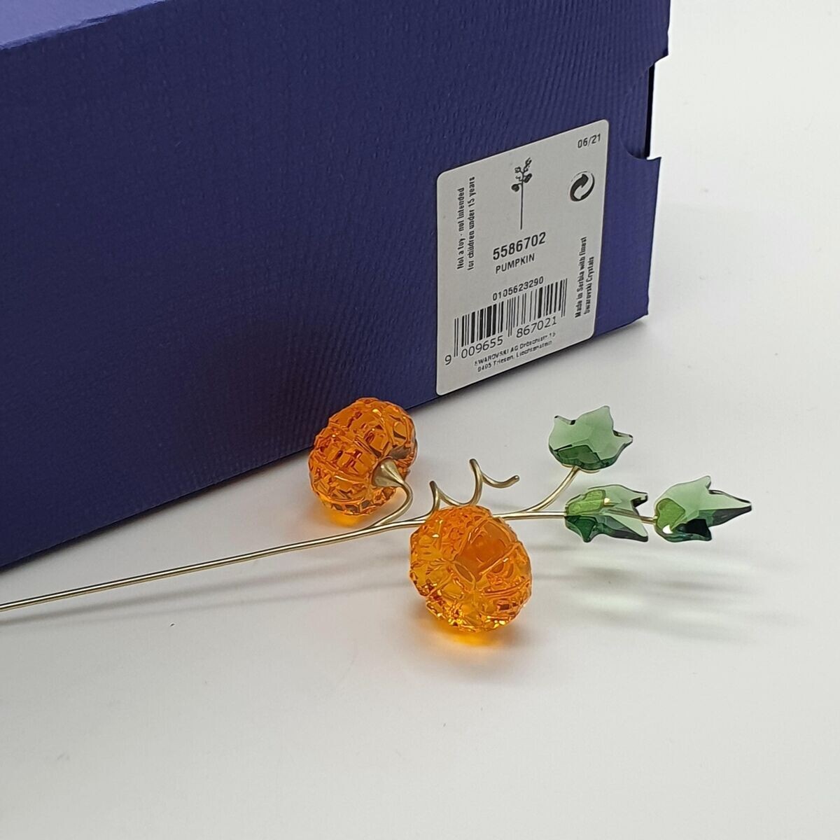 Swarovski Figurine Garden Tales Multicolor Crystals Decorative Pumpkin 5586702