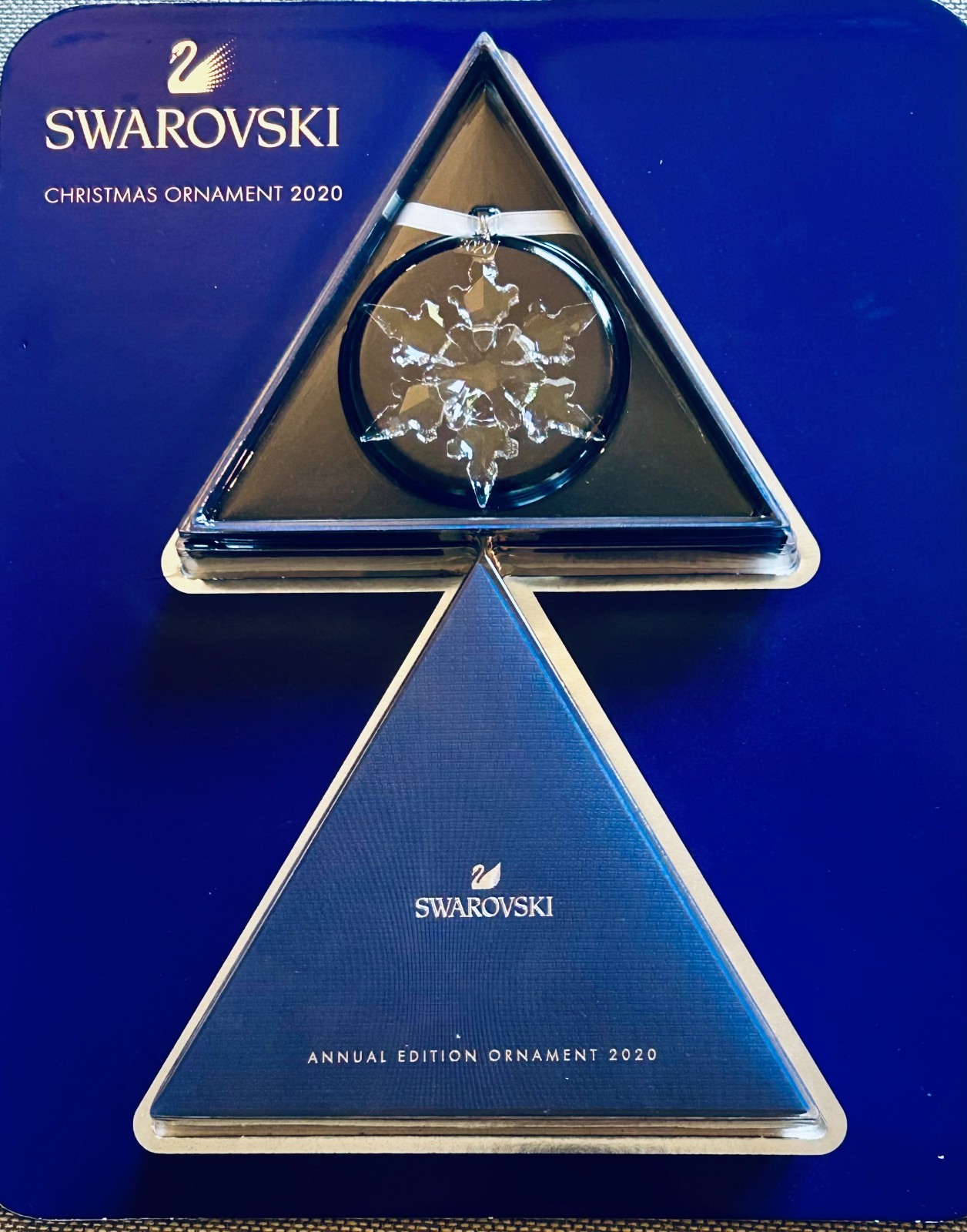 Swarovski 2020 Annual Edition Snowflake Ornament MINT Original Card/Sealed Box
