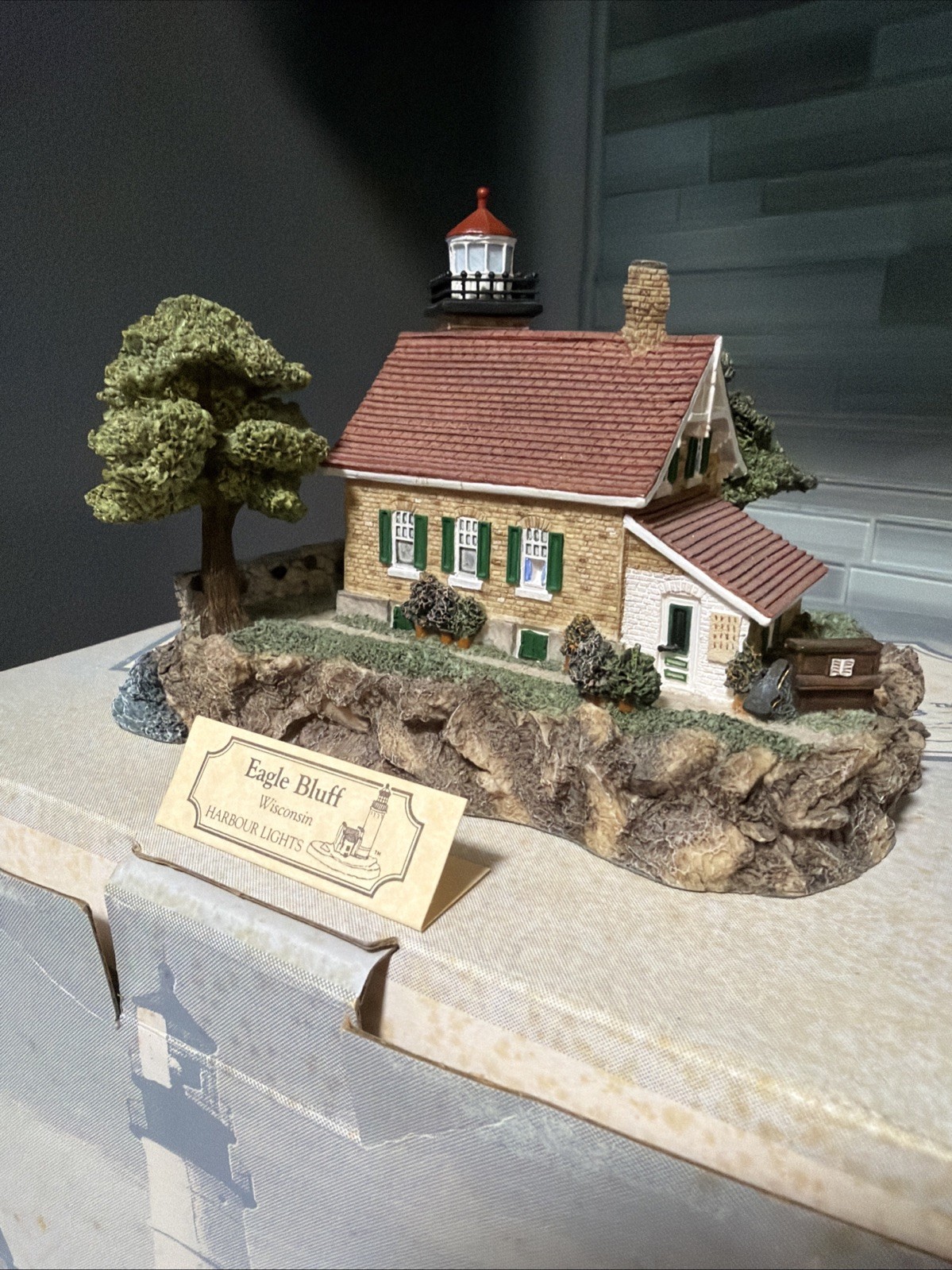 2000 Harbor Lights “Eagle Bluff” # 249 Lighthouse with COA & Box