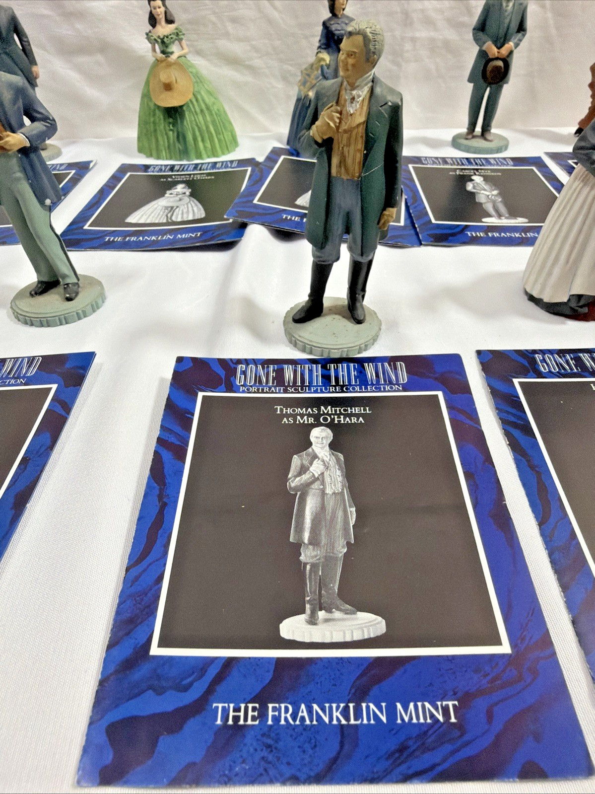 Franklin Mint Gone With The Wind Complete 15 Portrait Sculpture Collection