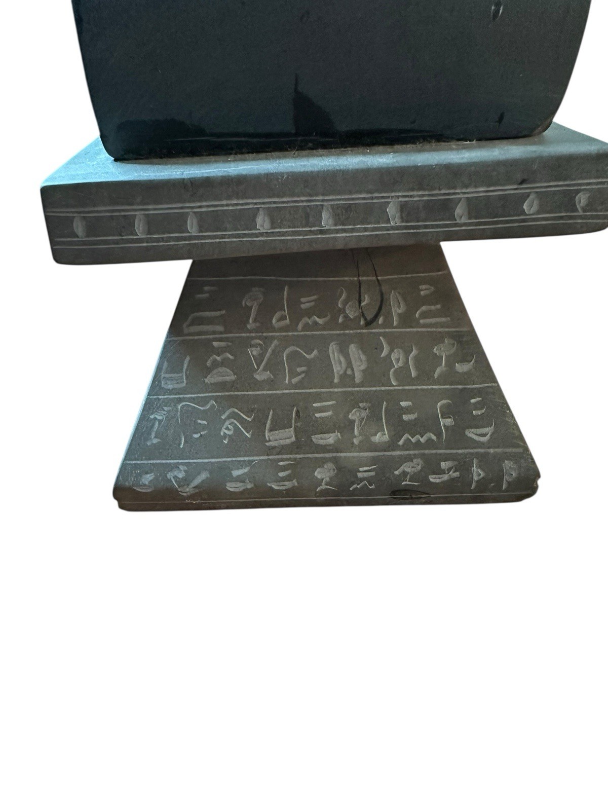 Th Egyptian Basalt Stone Hand Carved Queen Nefertiti Statue Figure Bust 13.5 In