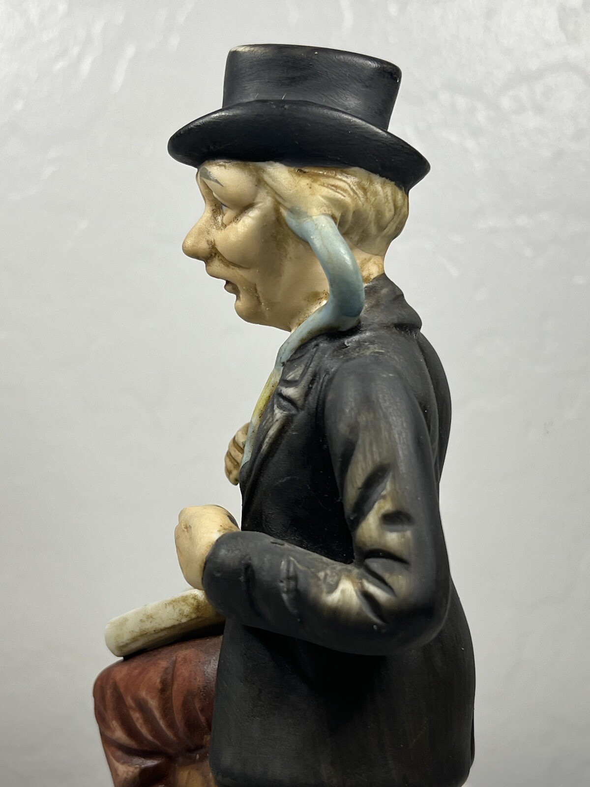 Old Man Doctor Figurine Fine Porcelain Bisque Hand Painted Vintage And Rare