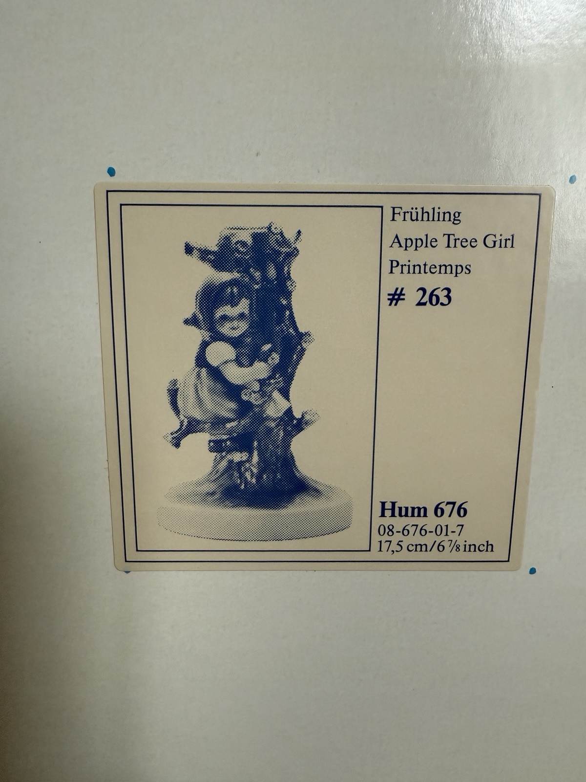 Goebel Hummel Apple Tree Girl Figurine / Candle Holder