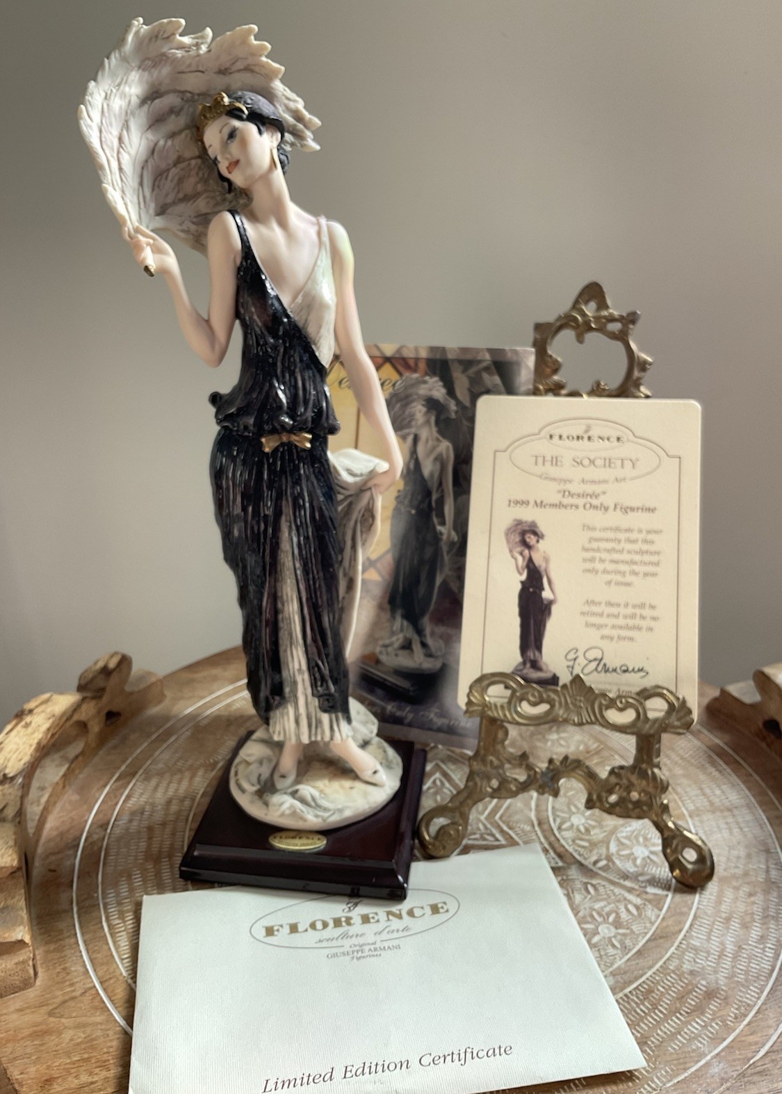 Italy Giuseppe Armani Porcelain 1303C “Desiree” The Members Society Limited Ed.