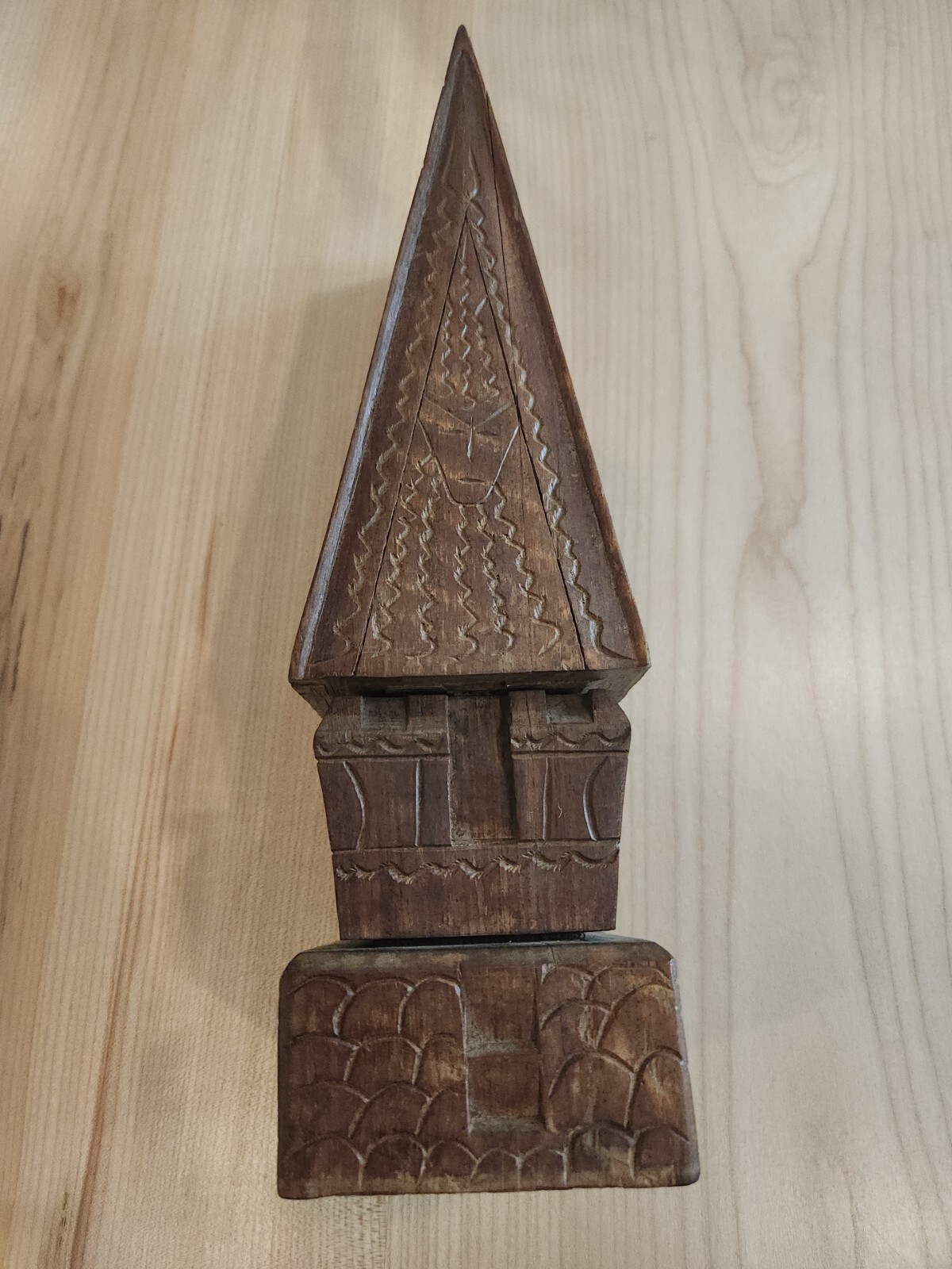 Vintage 12″ Wood Carving. Estate Find