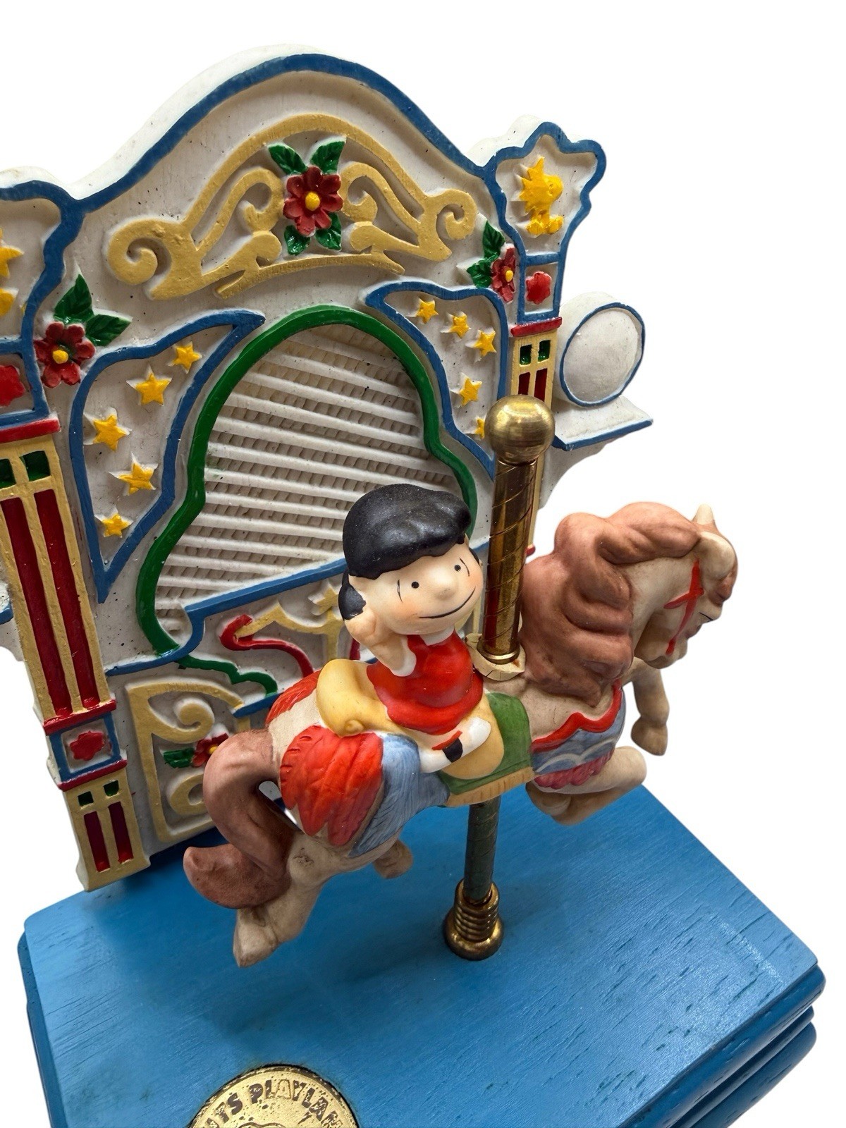 1965 Schulz Willitts Carousel Waltz Musical Peanuts Vintage Lucy