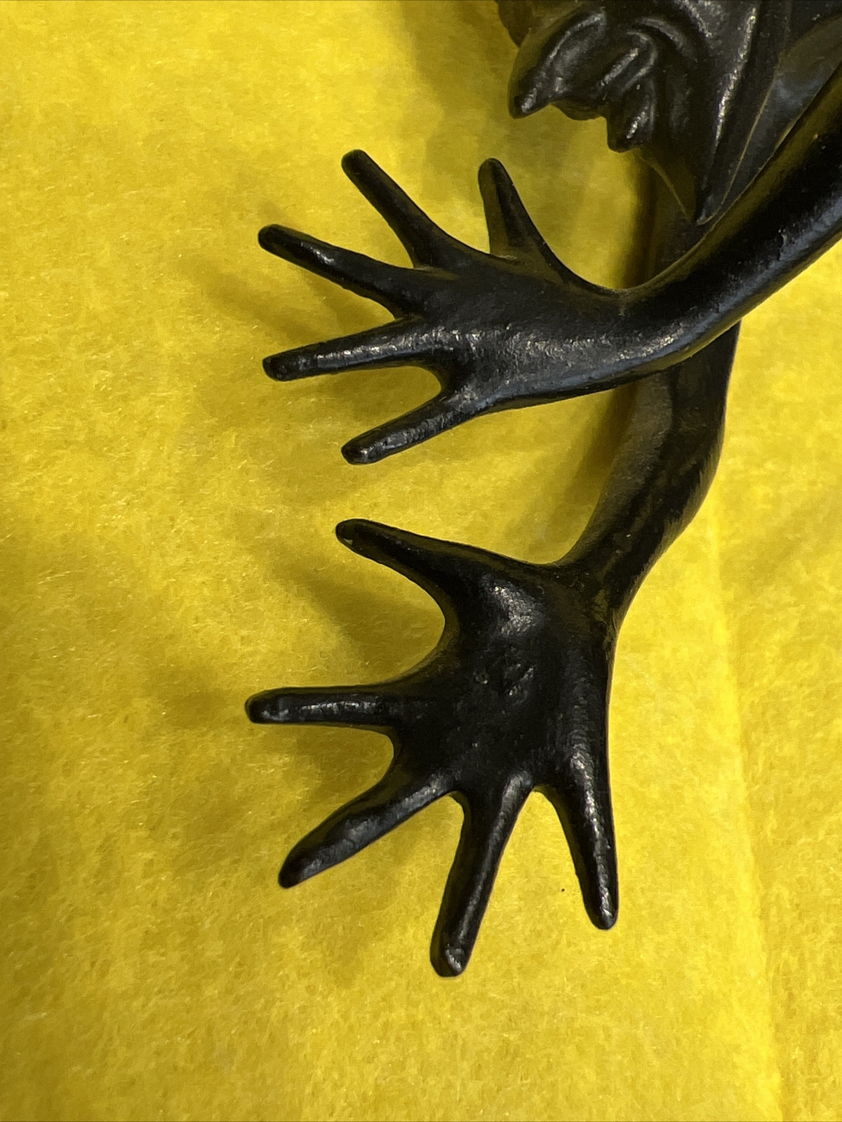 Soviet Russian Kasli Cast Iron Metal Mephistopheles Devil Figurine big