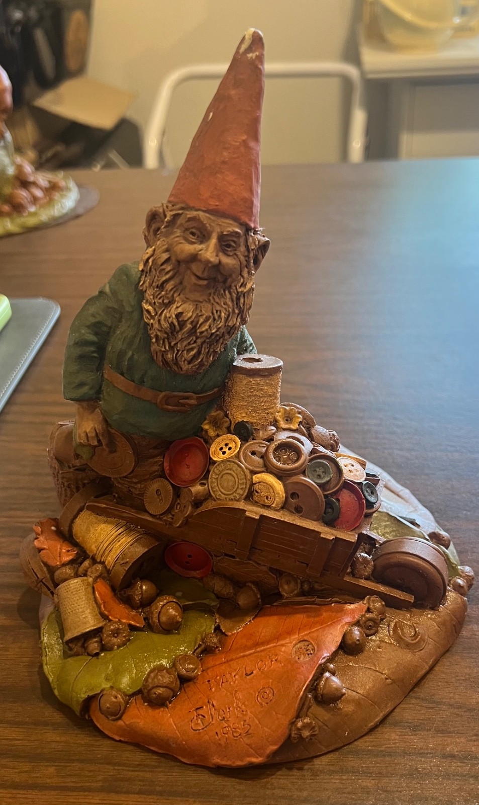 Vtg Tom Clark Cairn Studio & Mann Gnome Lot of 4 Fig Signed Mom Bonnie Taylor