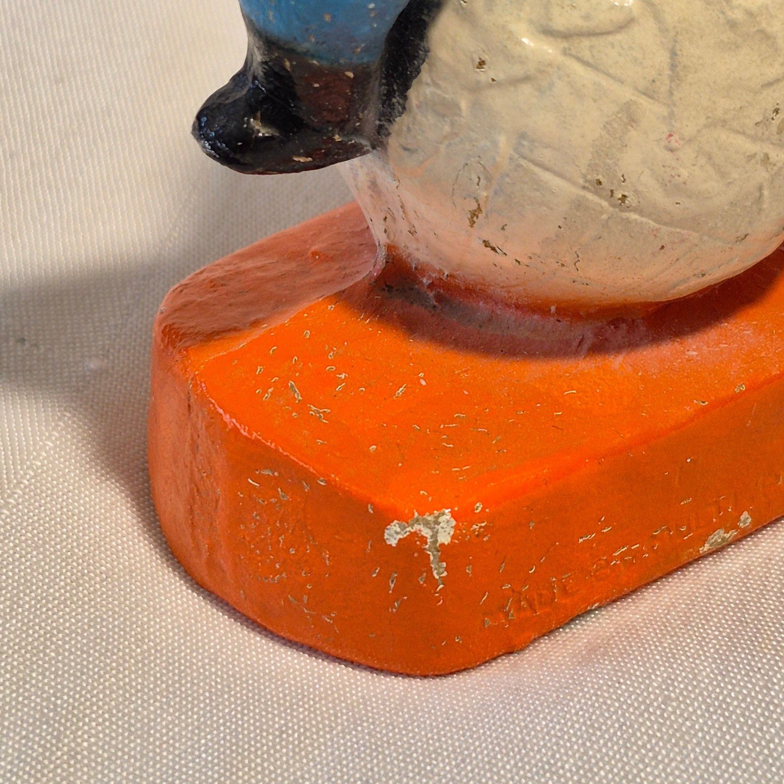 Vtg 60s Multi Products Chalkware Astronaut Globe Space Man Figure Charlie Brown