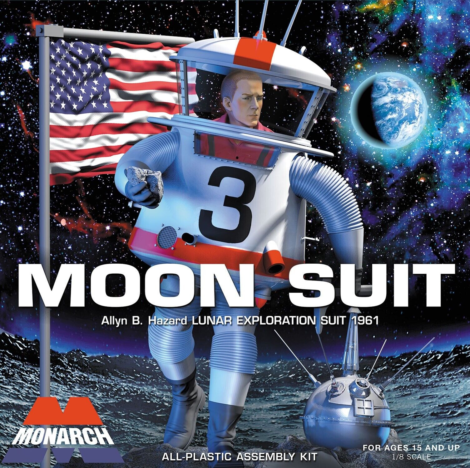 Monarch Models MOON SUIT diorama plastic model kit 1/8 moonsuit