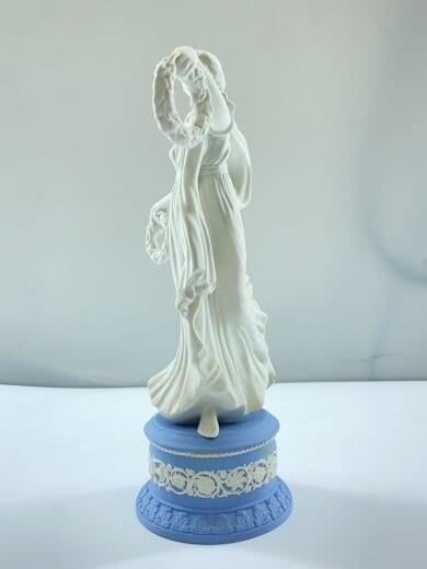 Wedgwood Jasperware Dancing Hours Figurine Bone China England Interior Vintage