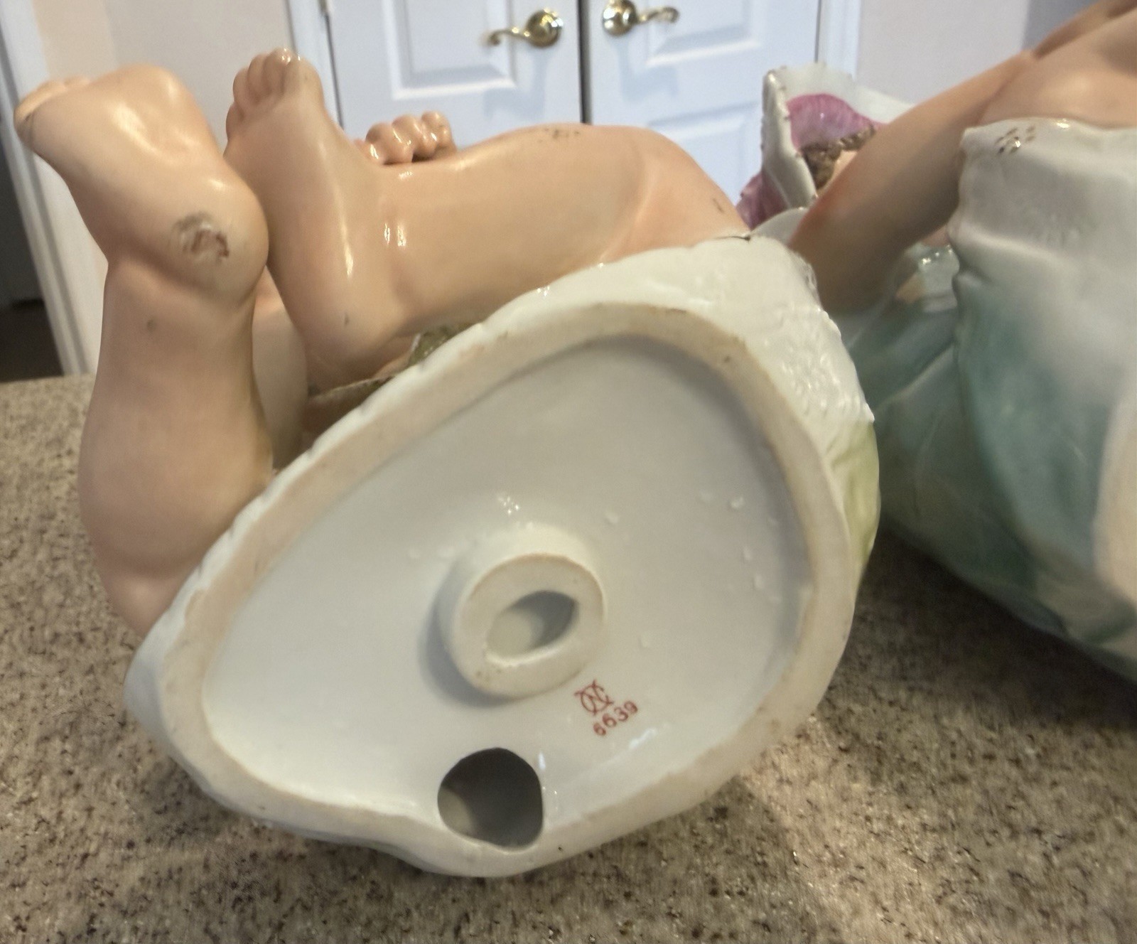 Vtg 50s Piano Babies Baby Pair Boy Girl Bonnet Porcelain Figurines Ardalt Japan