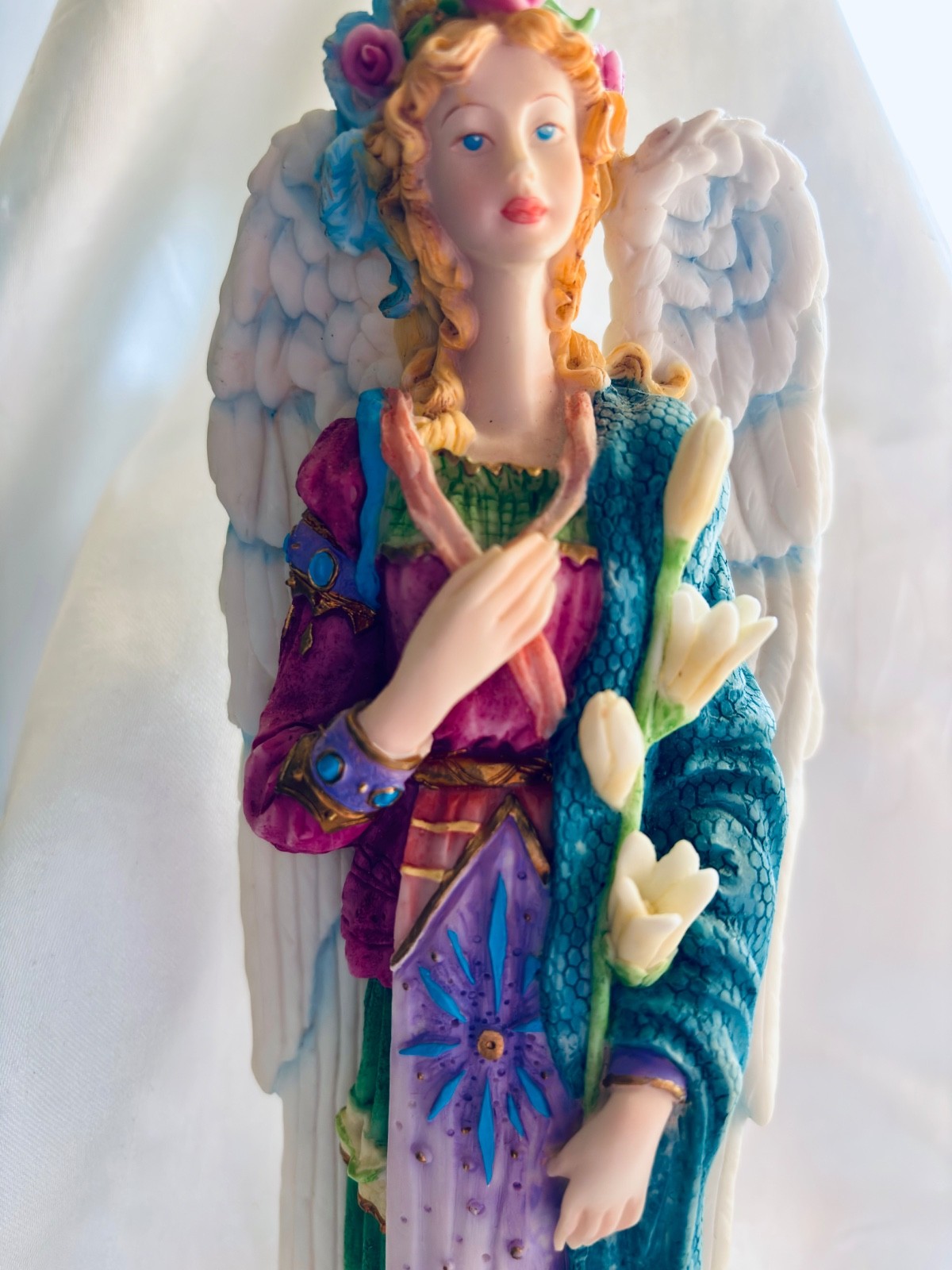 VINTAGE 1997 LENOX THE ANGELS OF LIFE COLLECTION THE ANGEL OF PEACE 11.5″