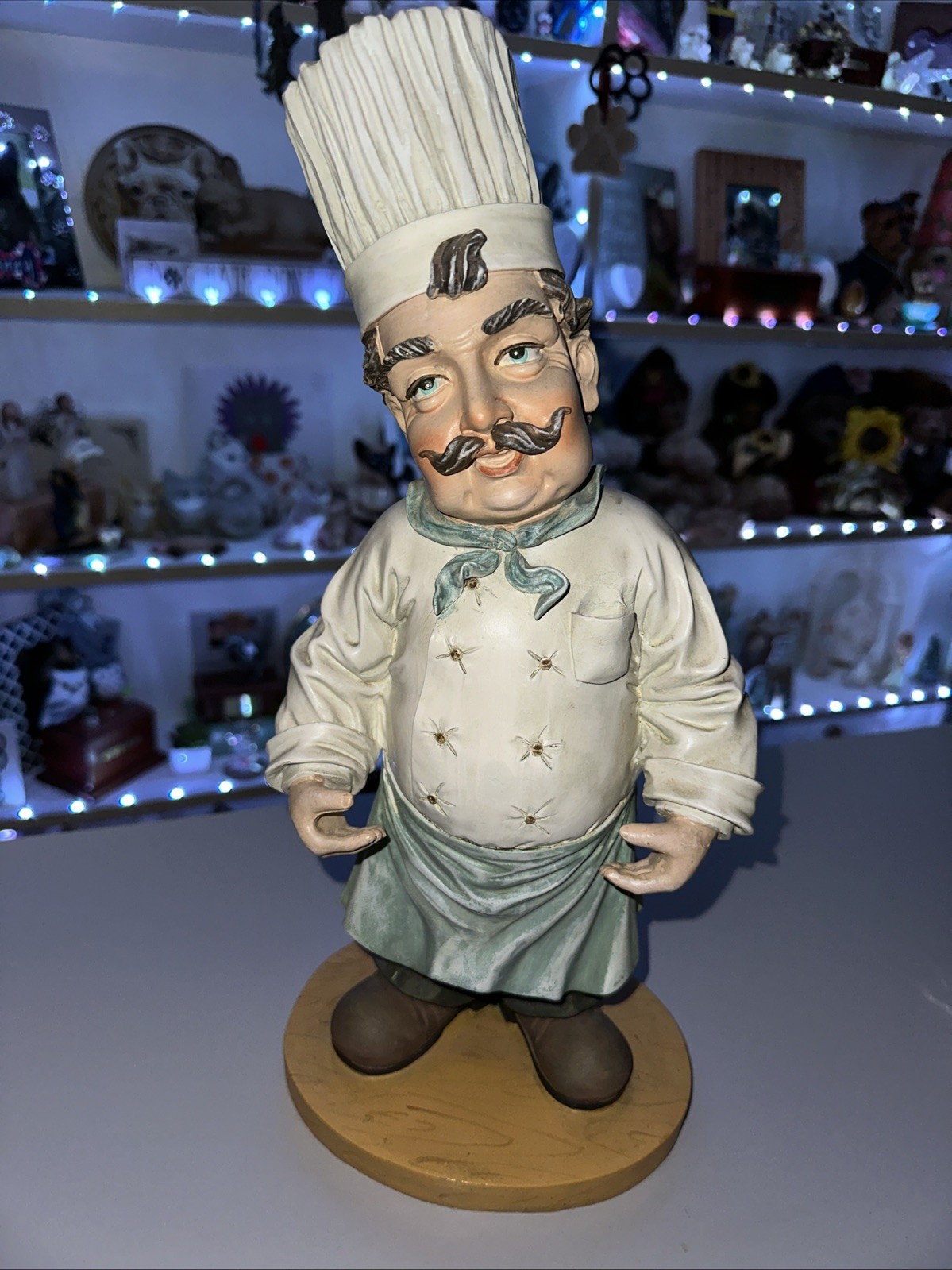 Vintage Italian Chef/Baker 16” Resin, Excellent Condition