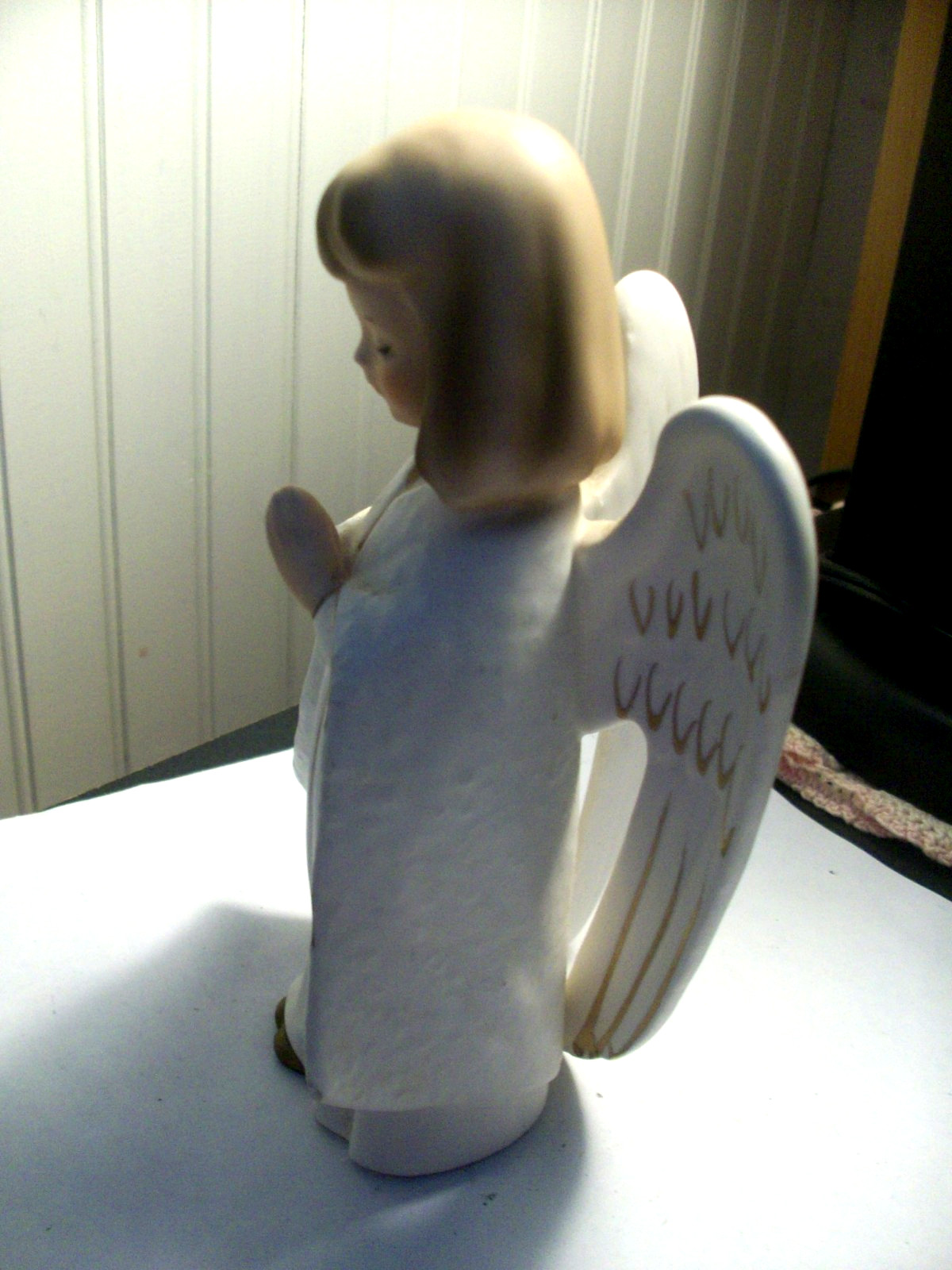 Vintage NORLEANS Japan ceramic Angel w/ robe praying figurine EXCELLENT
