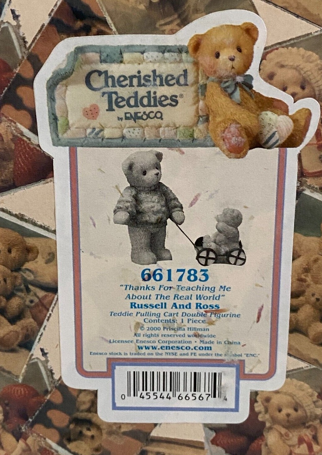 Cherished Teddies Russell & Ross Thanks for Teaching Me Real World Ships Free