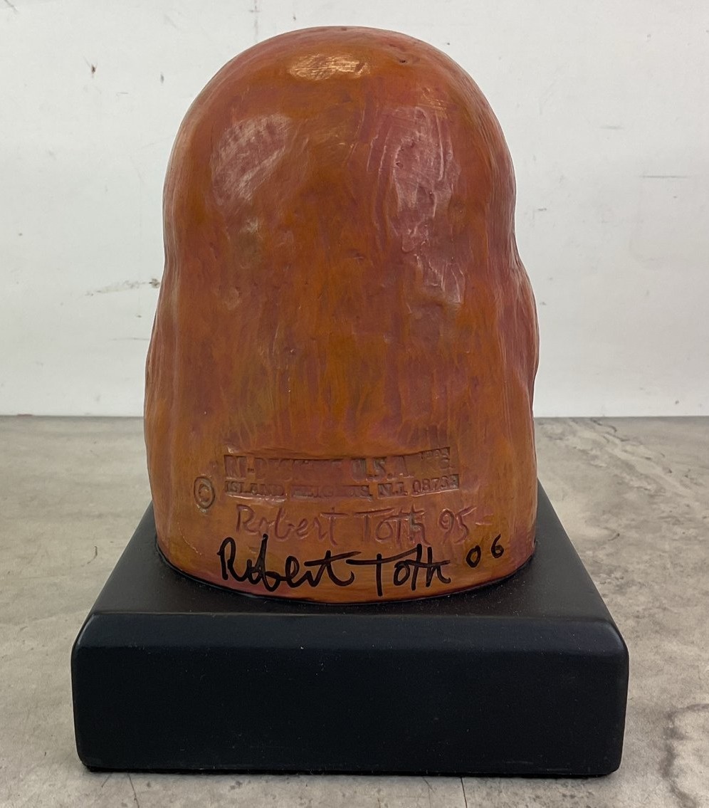 Leonardo’ DaVinci Sculpted Bust Signed and dated by Robert Toth