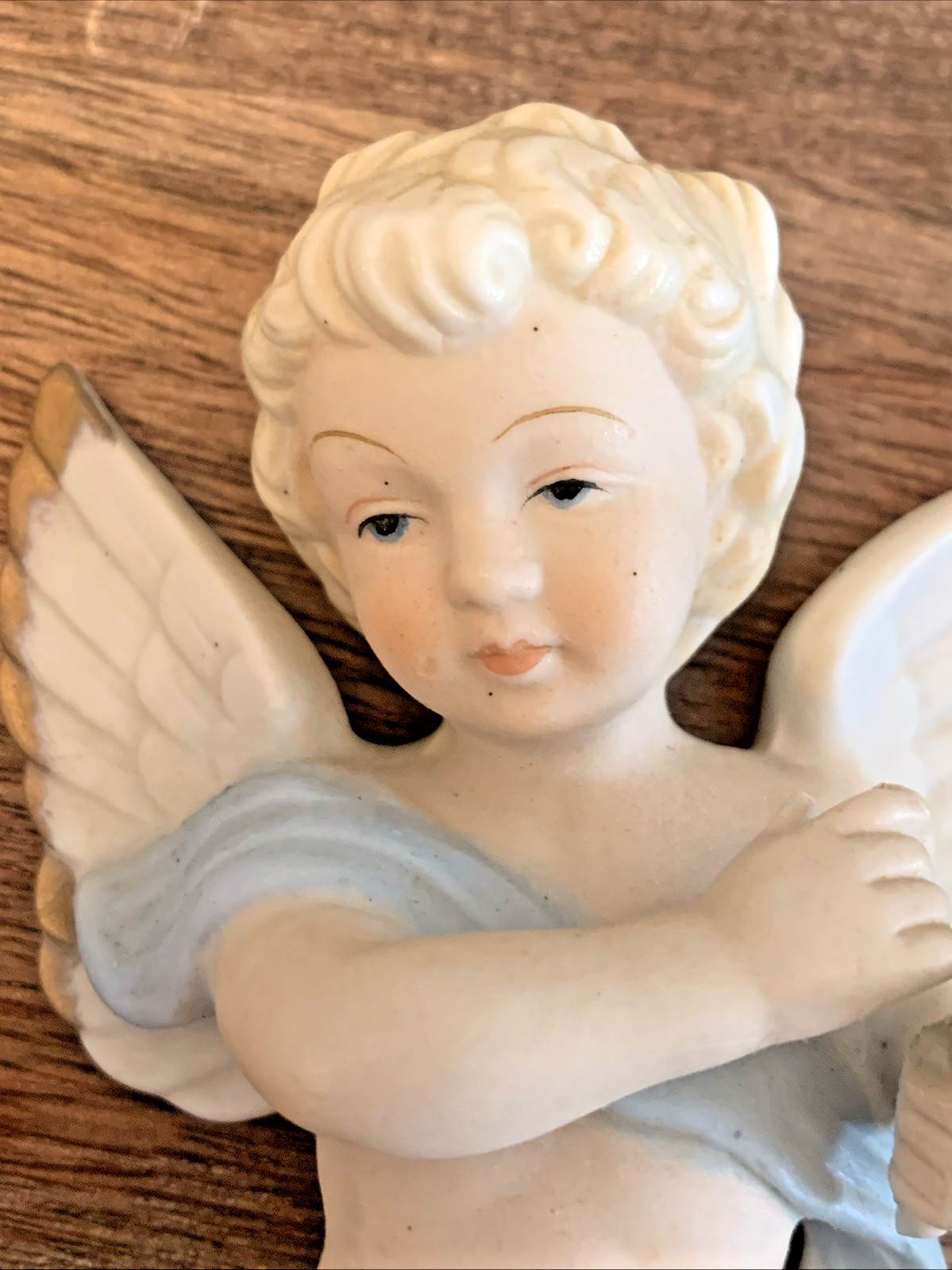 MCM Vintage Kelvins Japan Porcelain Twin Wall Angels Cherubs Baby Boy Nursery