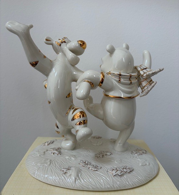 Lenox Disney Winnie the Pooh and Tigger A Slendiferous Dance New In Box Second