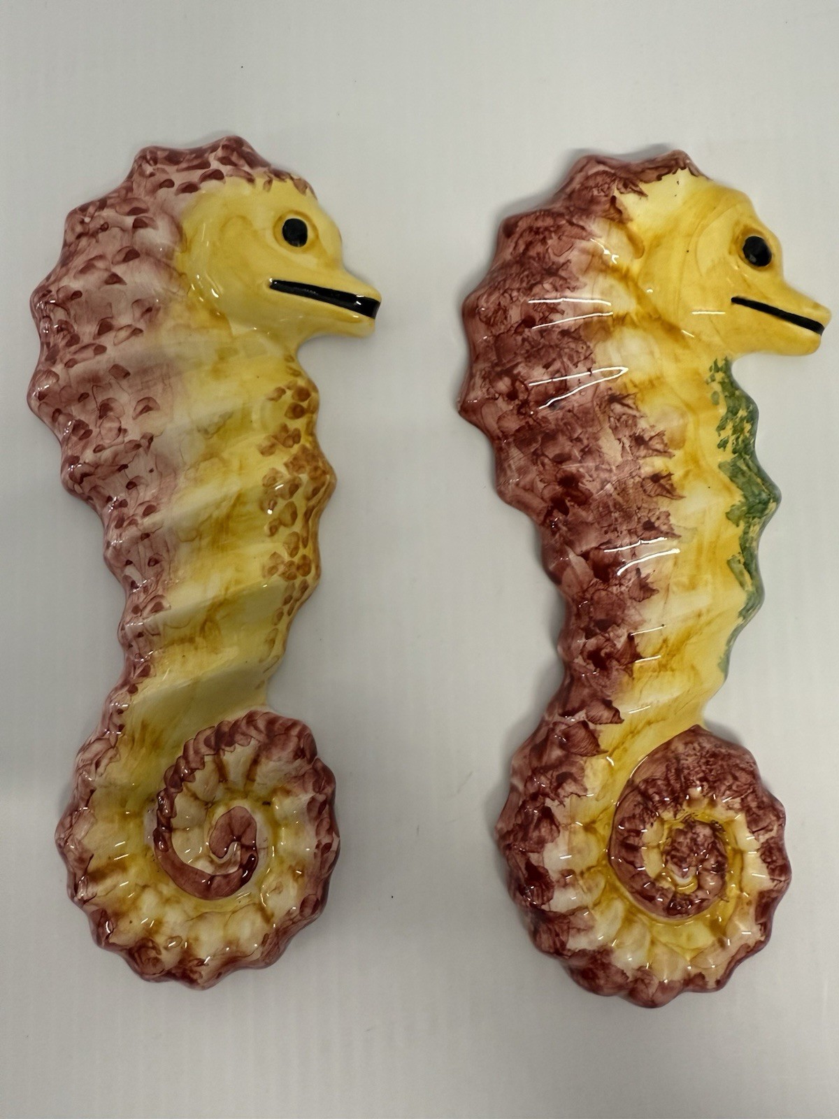 Seahorse Wall Art Set of 2 Beach House Decor