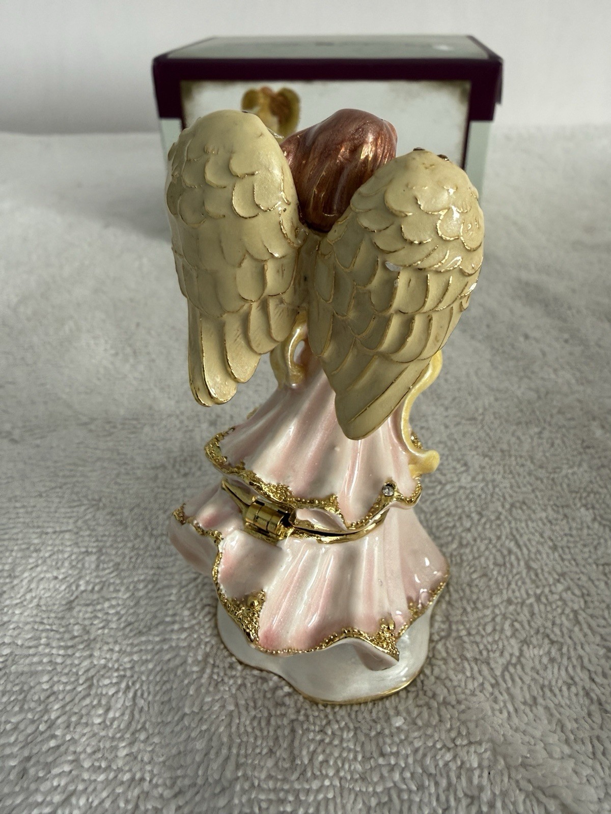 Angel with Dove Jeweled Collection Hinged Box New 475140