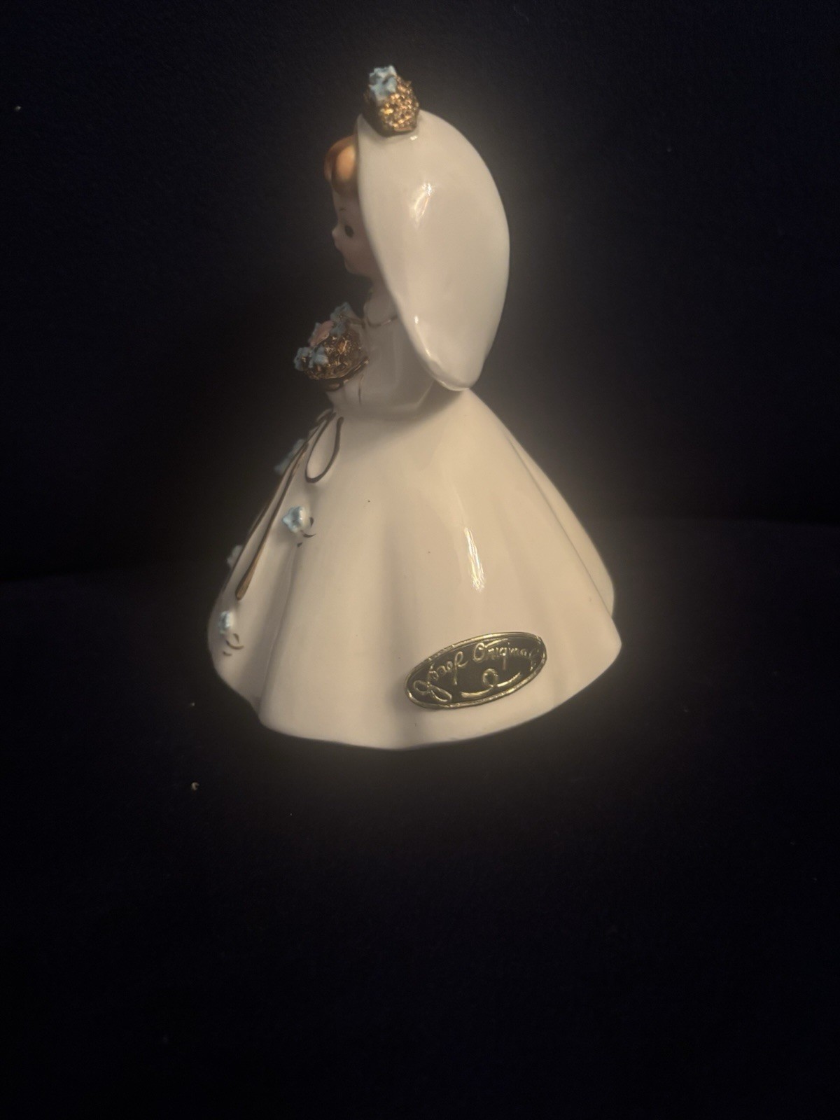 Vintage Josef Originals Bridal Collection Bride With Blue Flowers Wedding