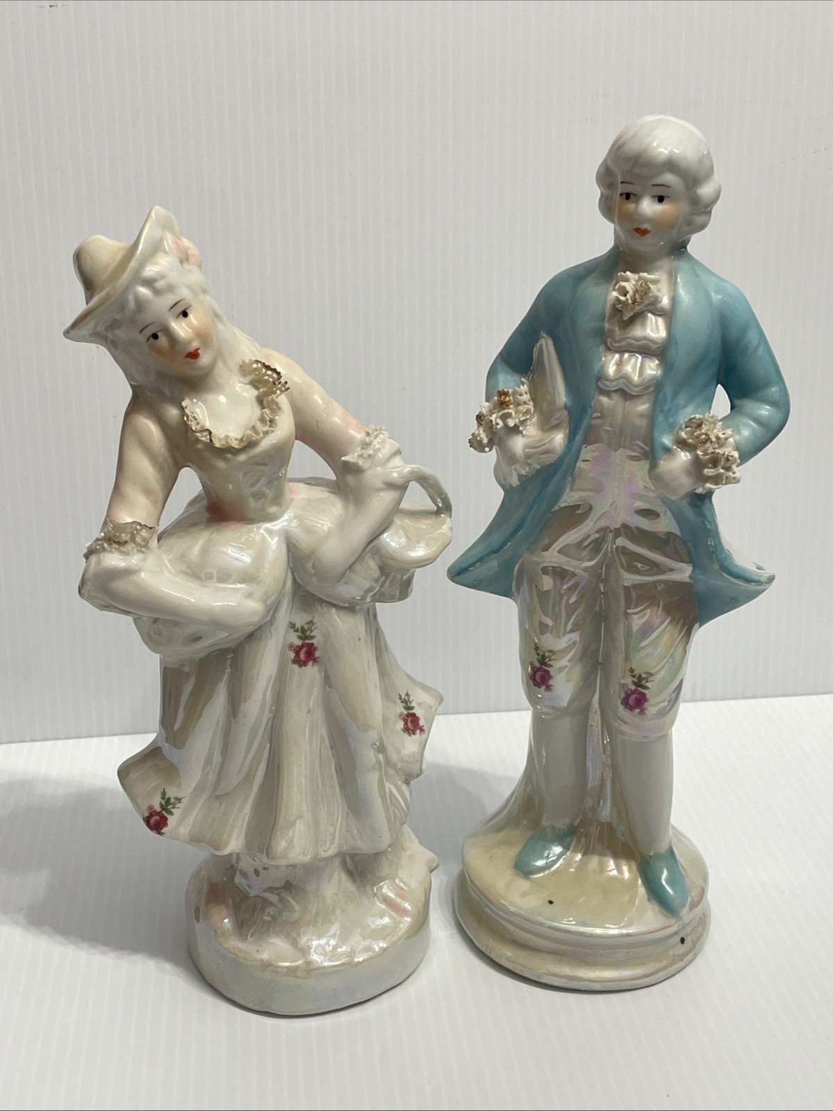 Man And Woman Porcelain Figurines