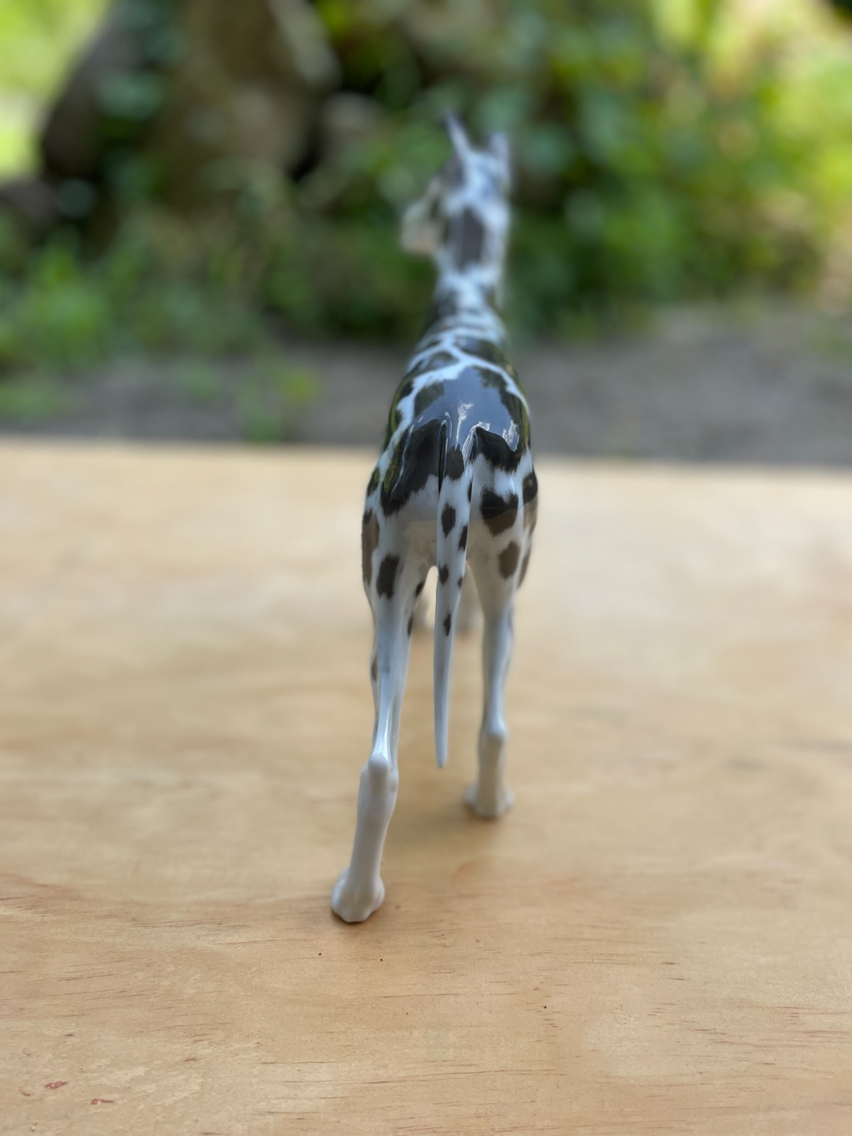 ROSENTHAL GERMANY – Harlequin Spotted Great Dane – 1960’s Hand Painted Porcelain