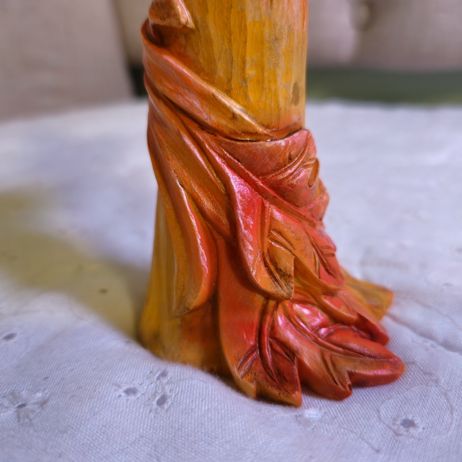 Autumn Maple Leaf Fiery Hues of Autumn Figurine Collectible Mantle Art Desktop