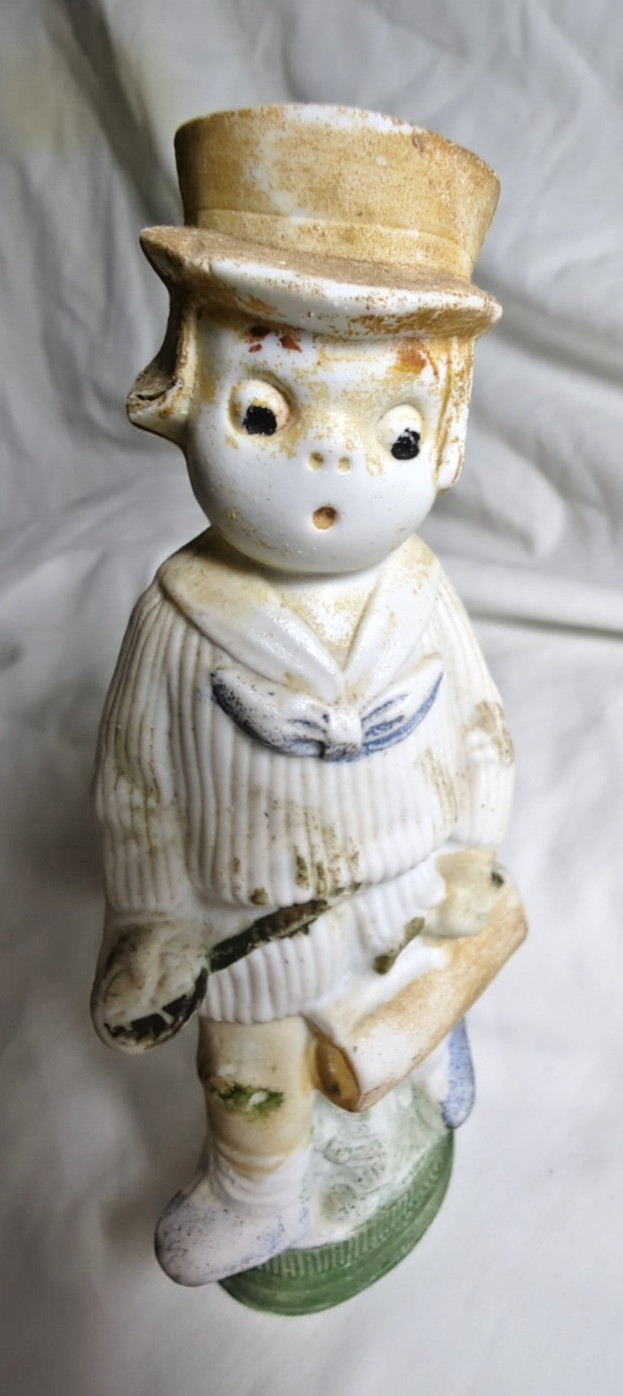 Unger Schneider Cutie-Pie Porcelain Girl Figurine 12107 Bisque 1880’s Germany