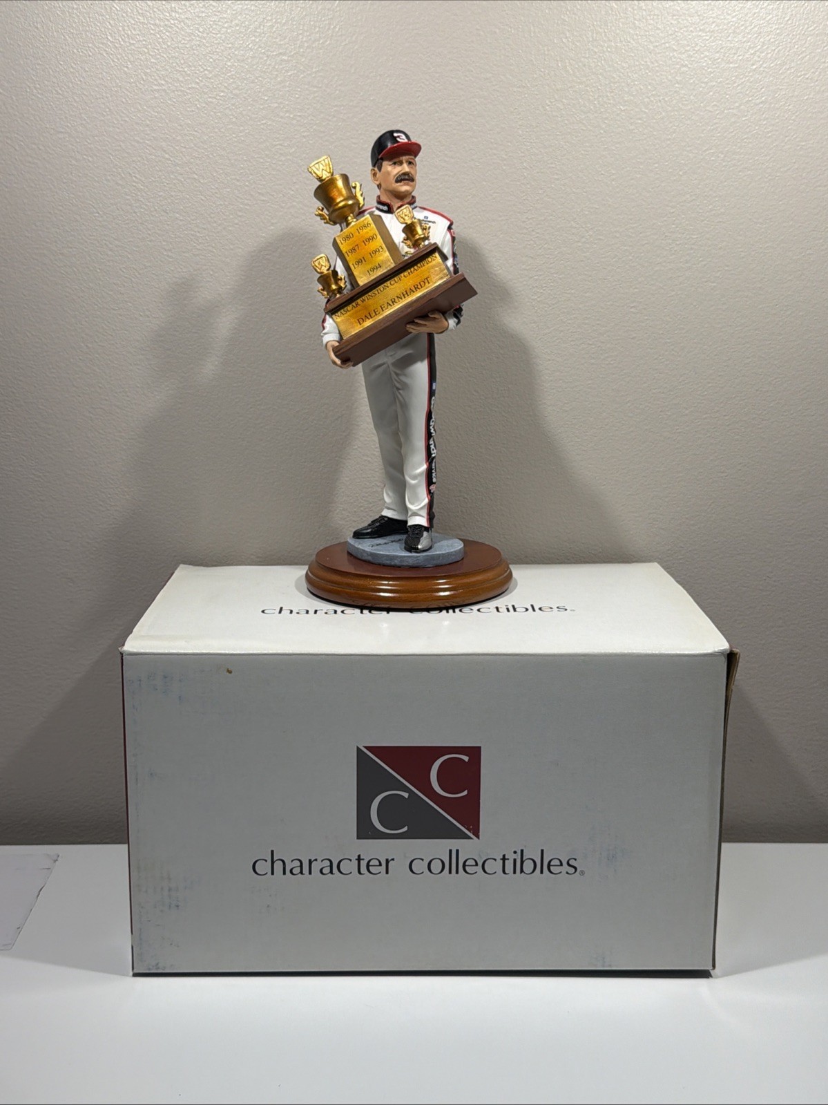 Character Collectibles Dale Earnhardt Limited Edition NASCAR Trophy Figurine