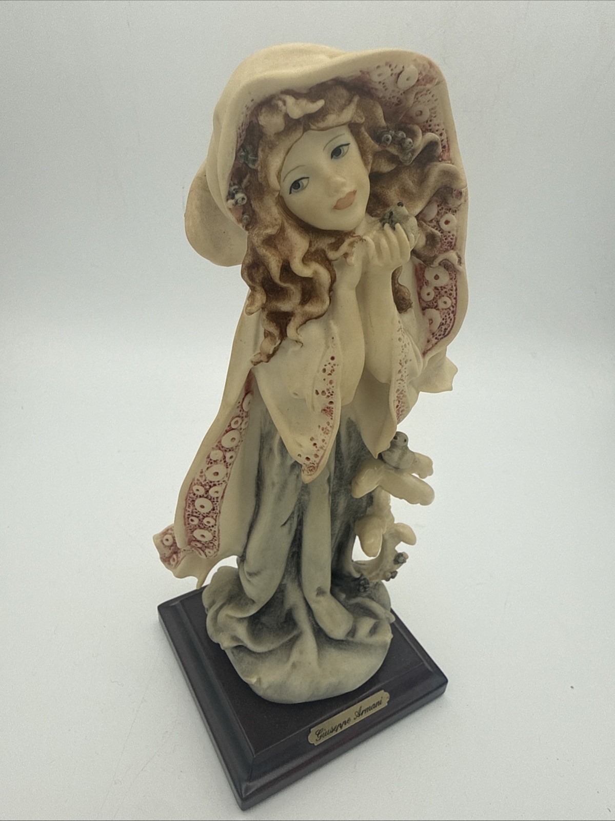 VTG 1986 Giuseppe Armani Four Seasons Winter Sculpture Figurine 8.25” Florence