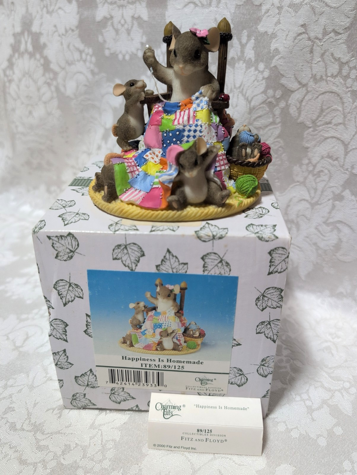 Fitz & Floyd Charming Tails HAPPINESS IS HOMEMADE #89/125