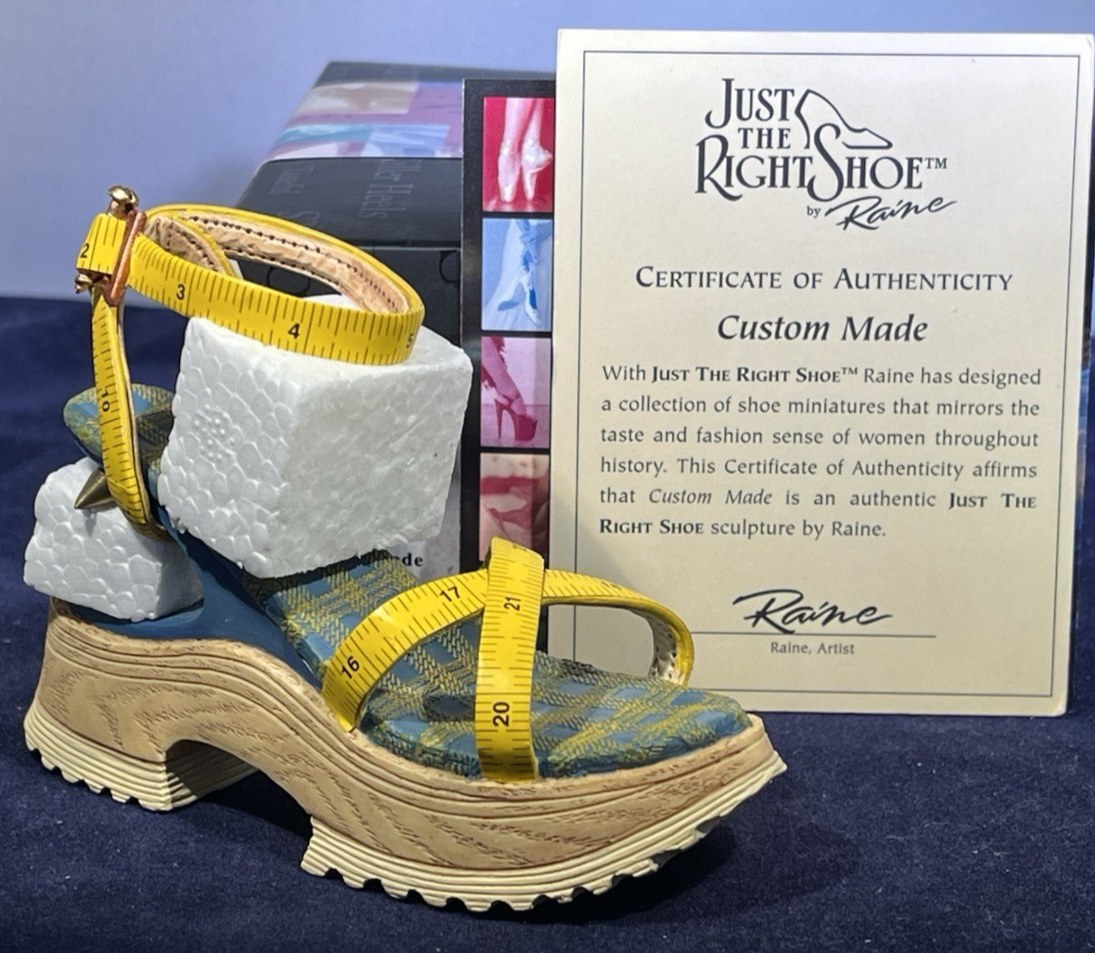 Just the Right Shoe ~ CUSTOM MADE ~ 2001 ~ COA ~ NIB ~ Mint ~ 25115