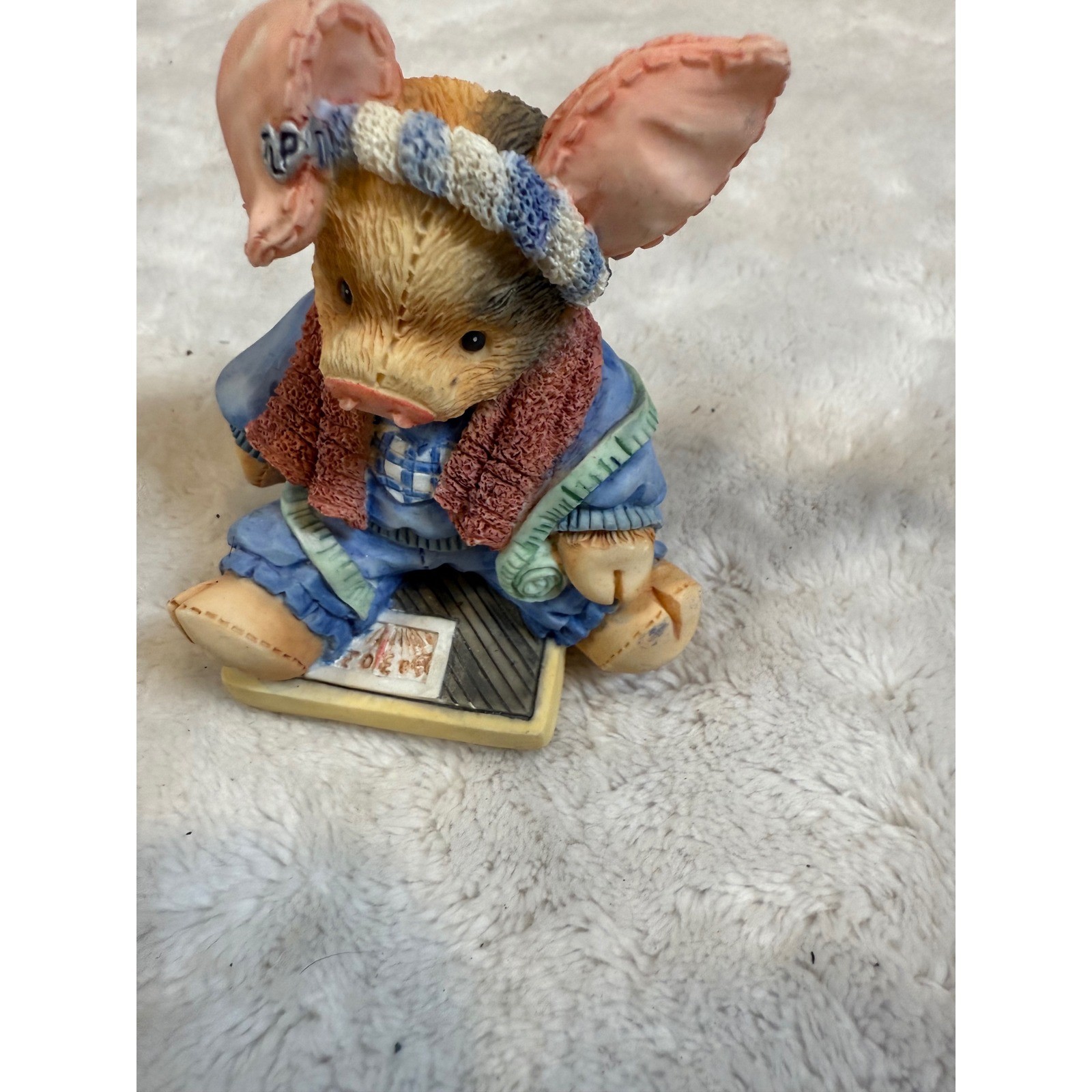 Enesco This Little Piggy Had None Figurine 1994 Mary Rhyner 124559 Vintage Pig
