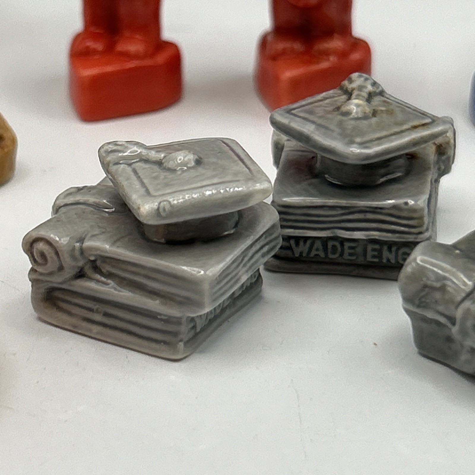 Wade Whimsies Ceramic Tea Figurine Large Lot of 22 Miniature England Vintage