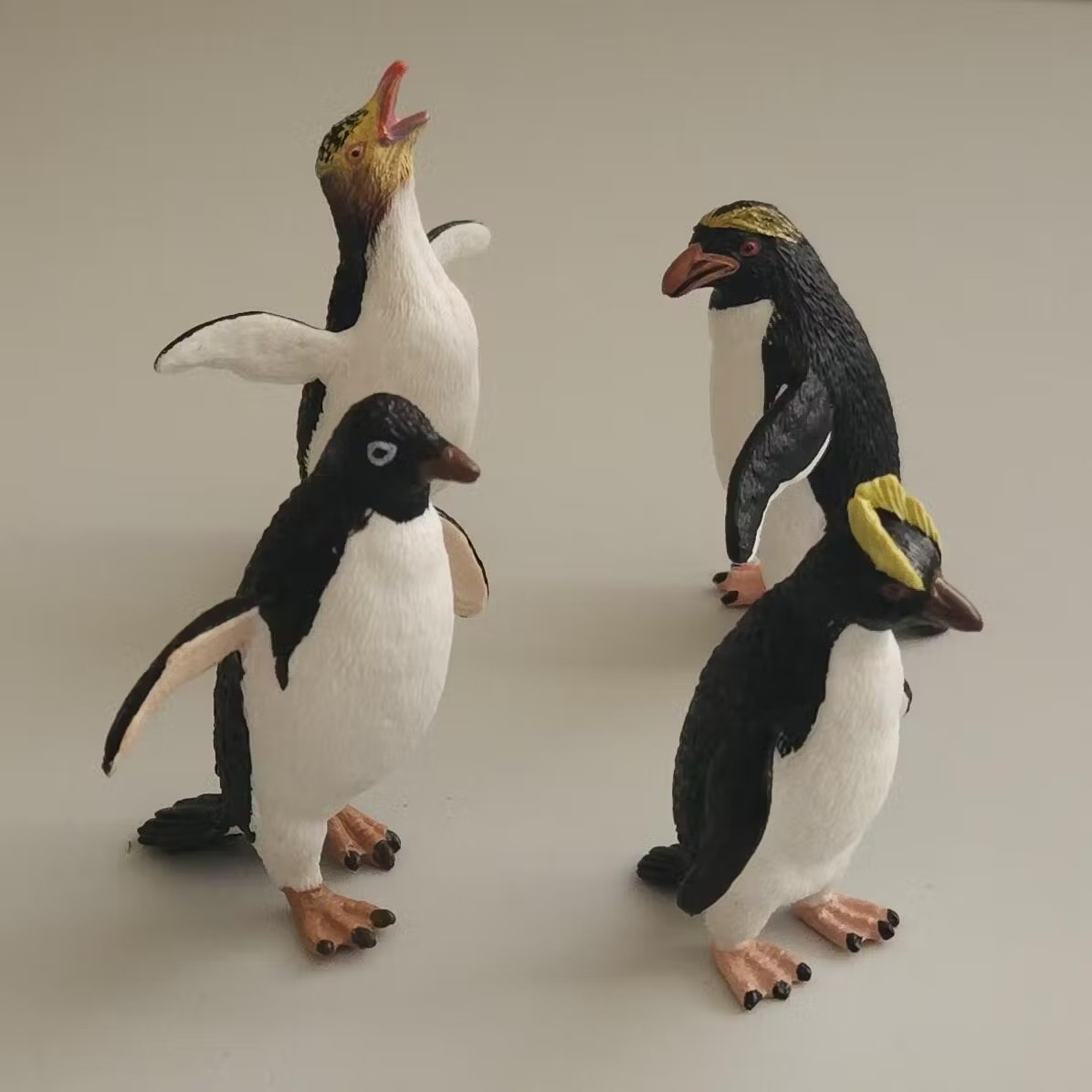 Toymany 12-pcs Penguin Animal Figurine Collectible Hand-painted Toy Set
