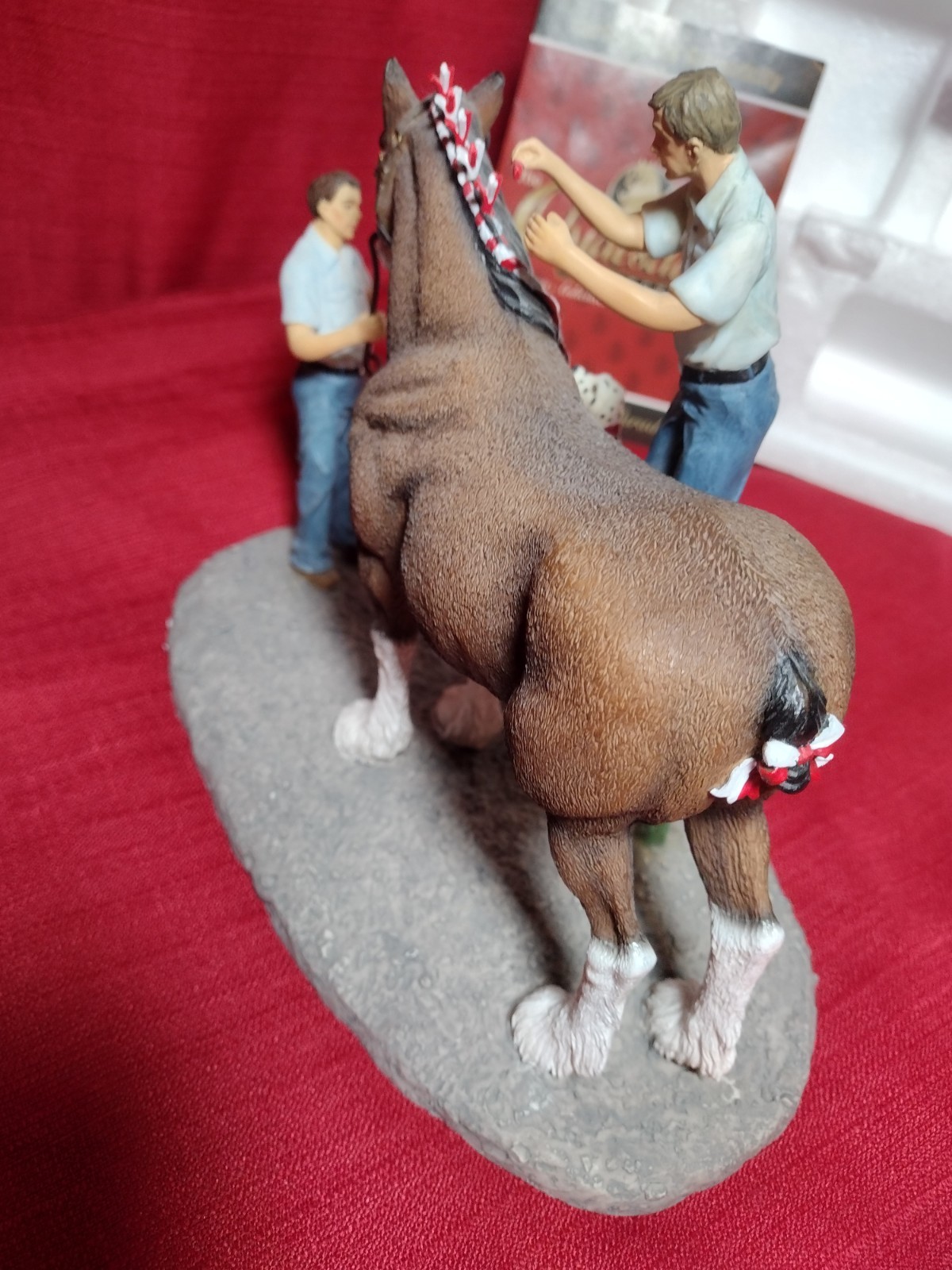 The Clydesdale Collection Anheuser-Busch, Inc. “Braiding For Parade” Figurine