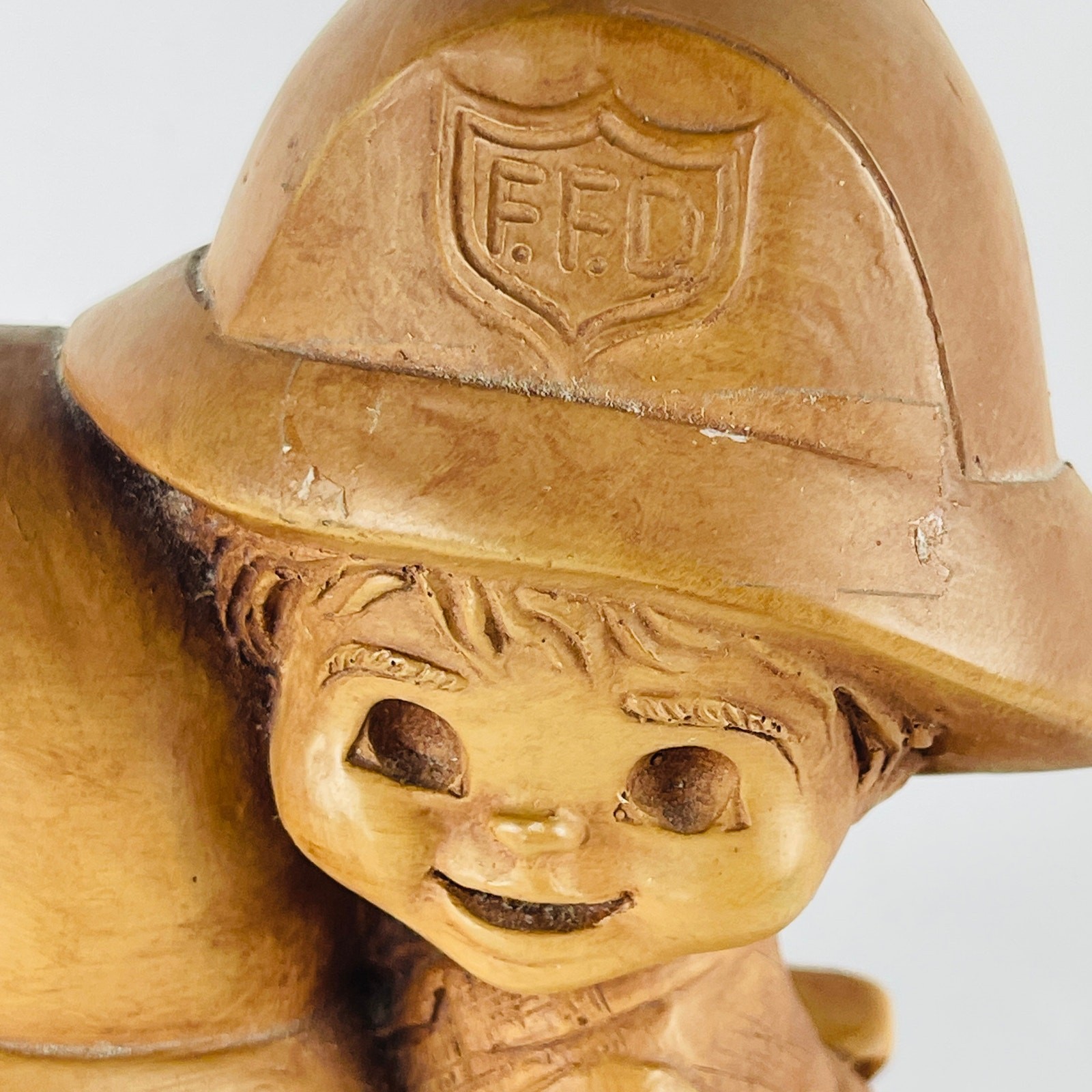 Vintage Bill Mack Fannykins Sculpture To The Rescue Firemen