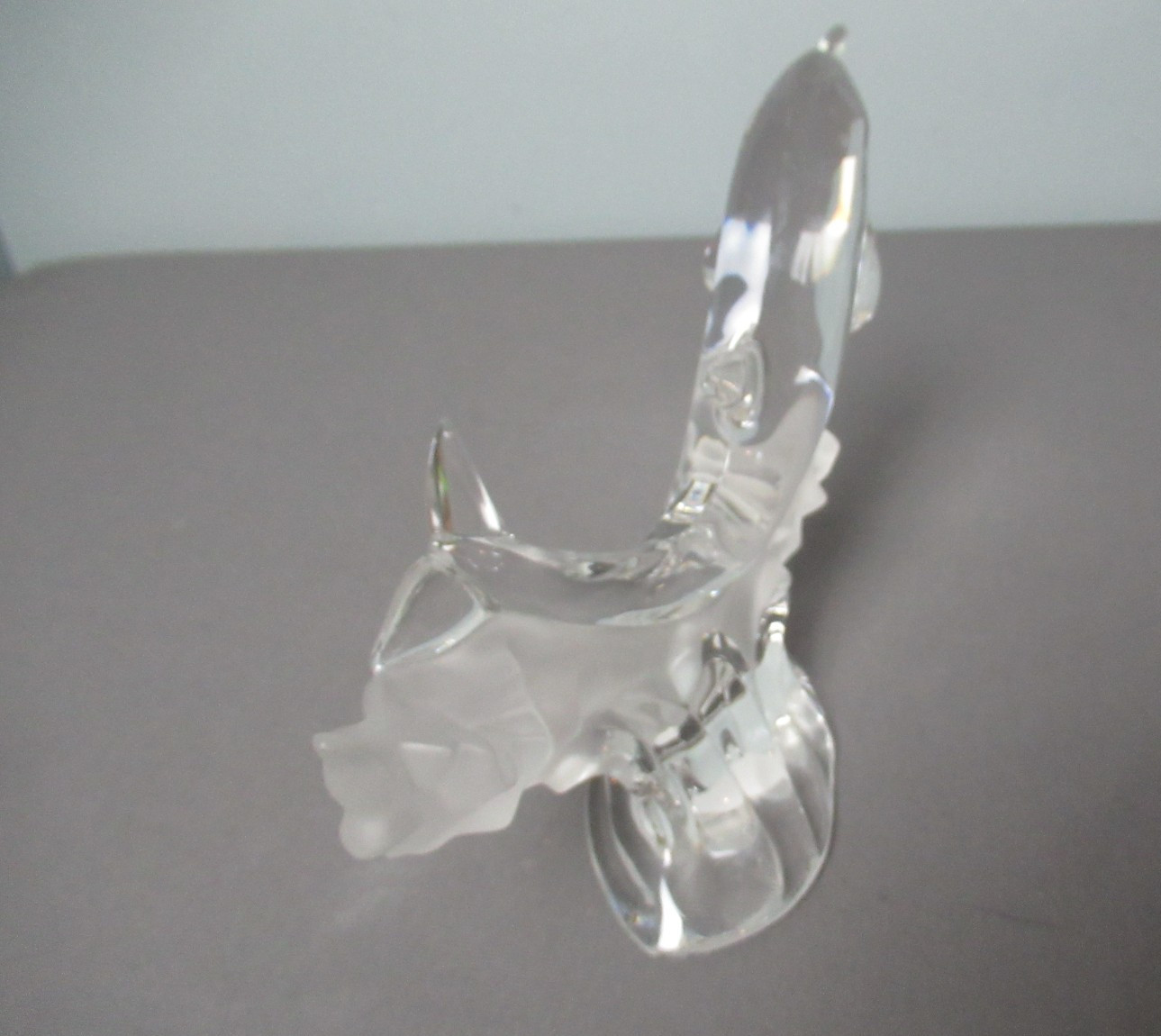 Lenox Fine Crystal Dolphin Figurine – Clear & Frosted 1995 Marked Germany e6 sb